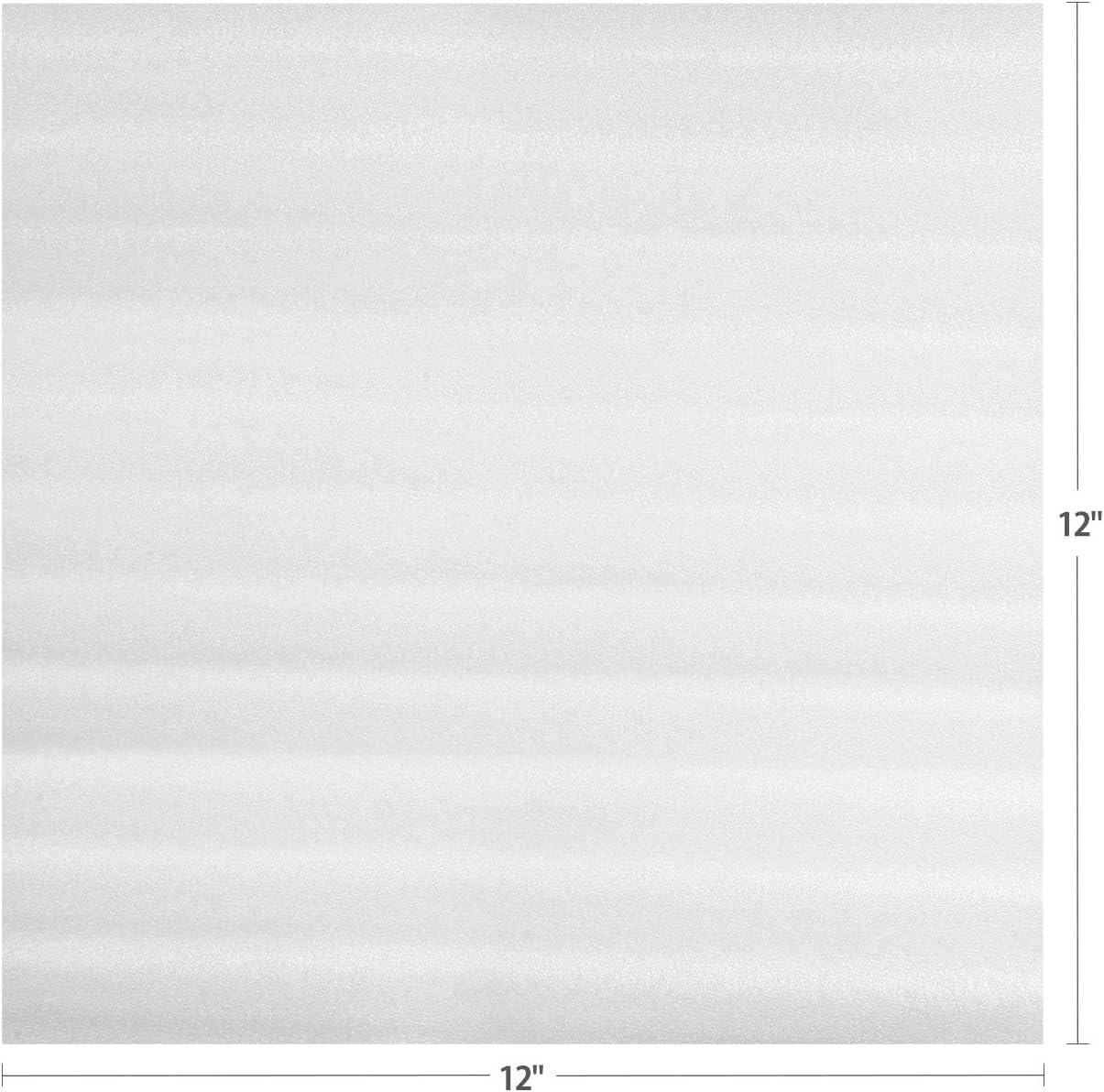 100-Pack 12" x 12" Foam Wrap Sheets Cushioning Foam, Moving and Packing Supplies, Fragile Stickers Included : Office Products