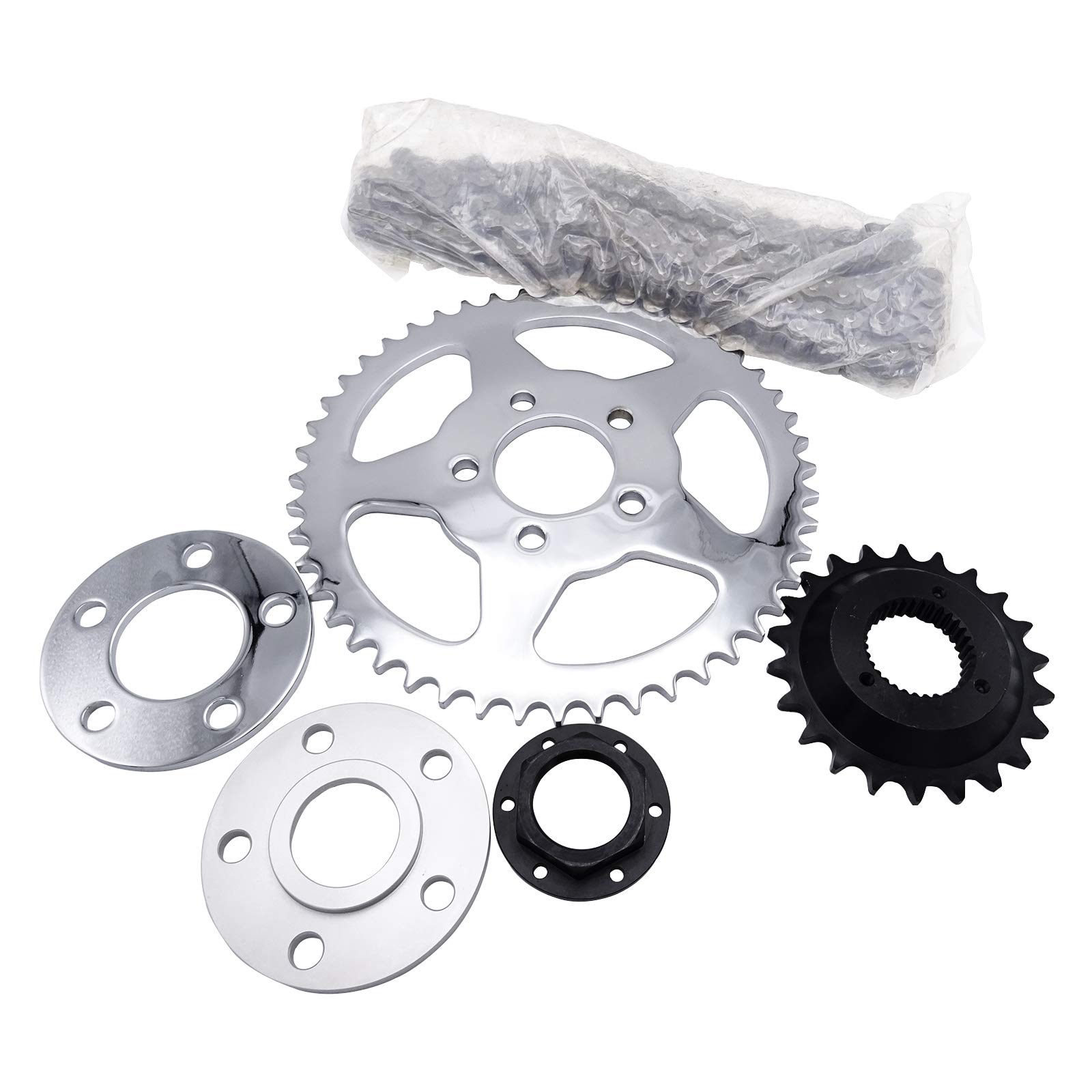 Snapklik.com : XJMOTO Belt To Chain Drive Transmission Sprocket ...