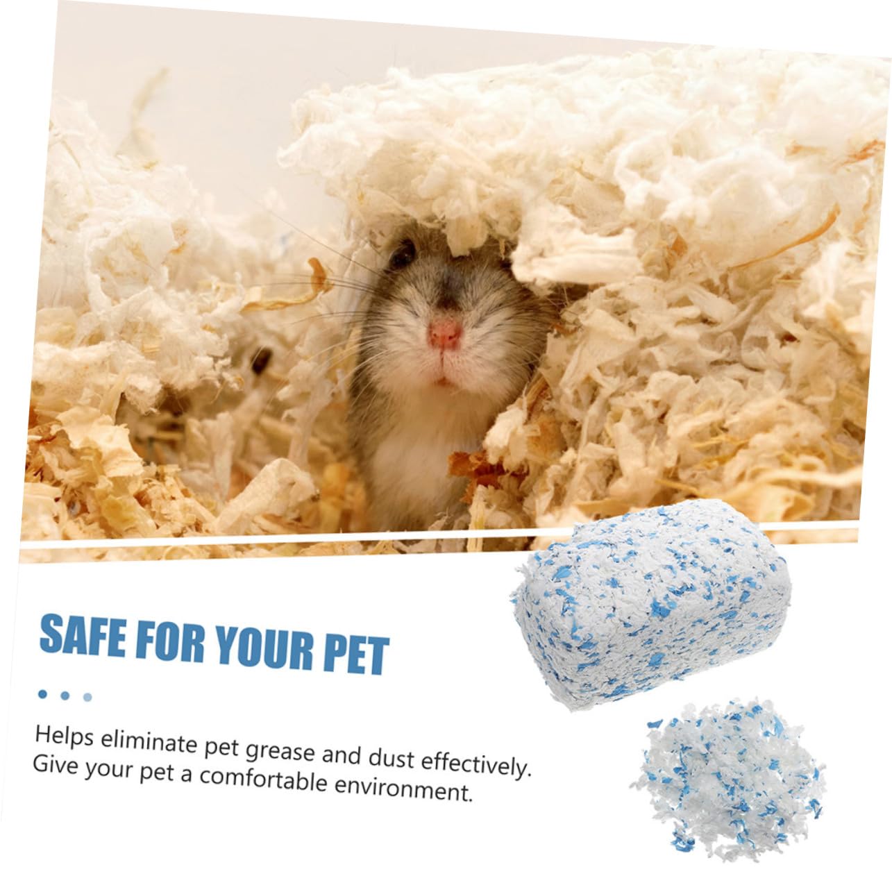 Hamsterstreu aus Papier 2 Beutel Staubarm Saugfähig Weiche Bettware für Kleintierkäfige Hamsterkäfig Zubehör Hobelspäne Einstreu 25kg