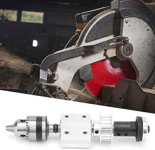 Miniatura 9 de Garosa Asamblea de husillo sin alimentación Morse Drill Chuck Biela Mesa Taladro B12 portabrocas M10 manga de eje DIY carpintería corte mesa de