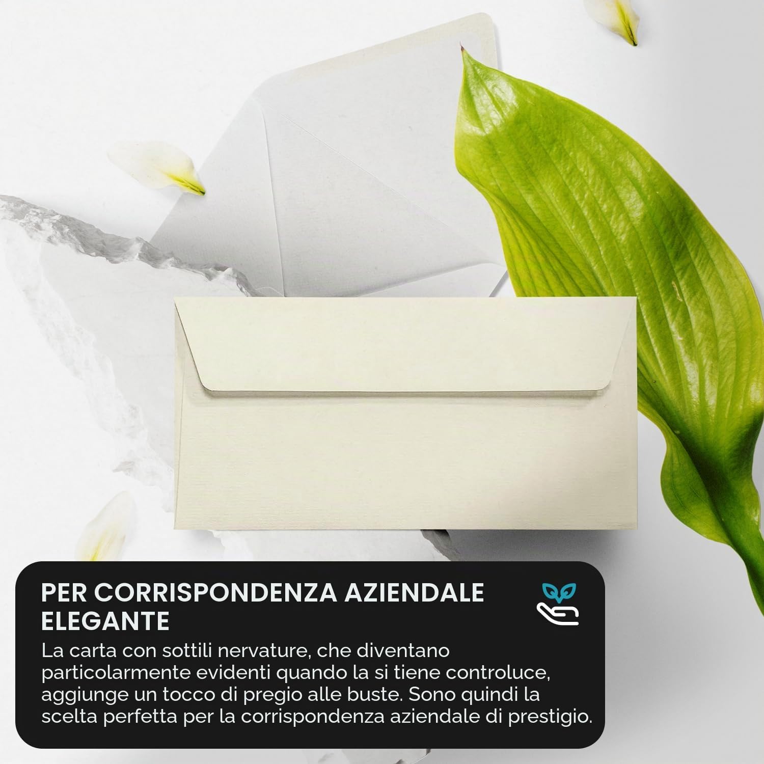 Buste Lettera A4 Netuno 100 Avorio Formato B6 12,5x17,5 cm 120g Aster Laid Ivory Carta Vergata con Filigrana