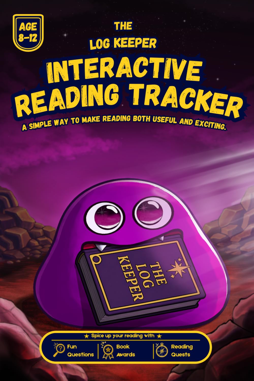 The Log Keeper: Interactive Reading Tracker for Kids: With Funny Book Awards, Creative Missions, Comprehension Questions, Personal Goals, and a Certificate of Completion for Ages 8-12