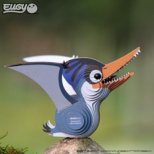 Miniatura 8 de EUGY 053 Ptero Eco-Friendly 3D Paper Puzzle Nuevo Sello