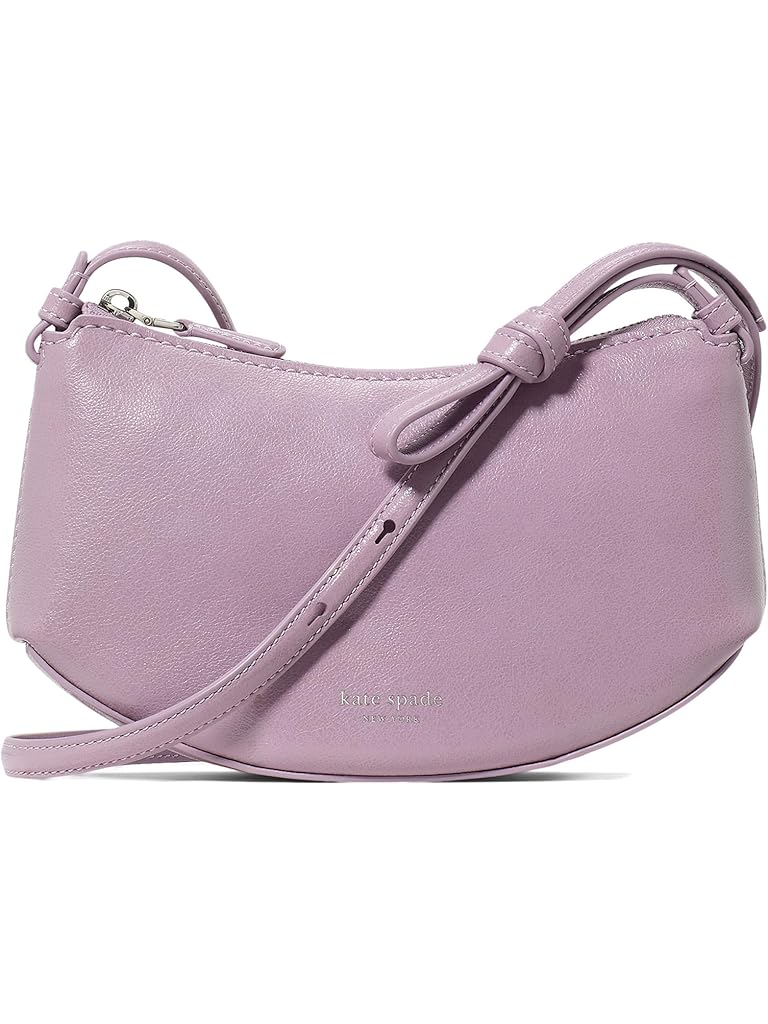 Purple Kate Spade New York Loop Glazed Leather Crossbody