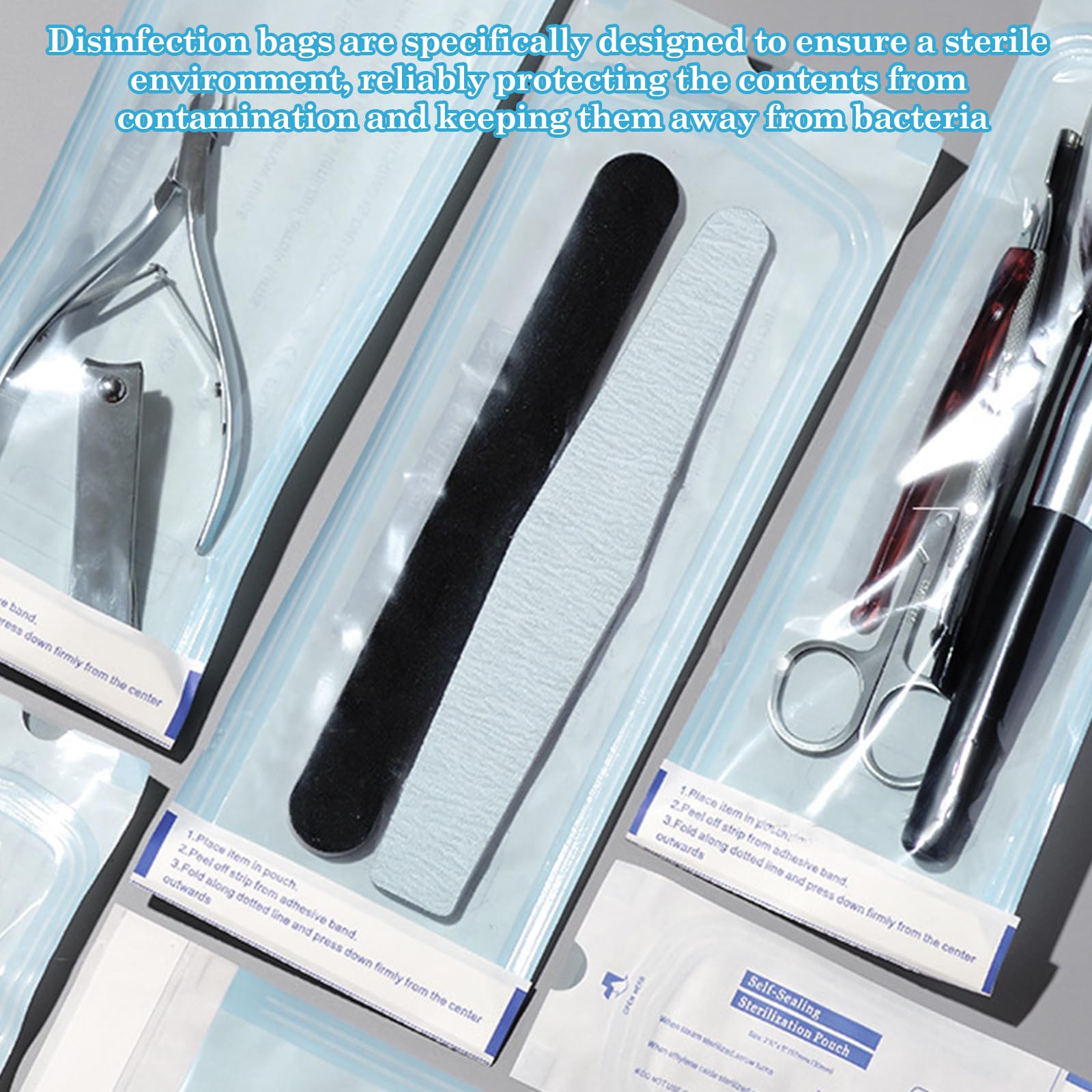 400 sacchetti per sterilizzazione autosigillanti: 90 mm x 260 mm, sacchetti per sterilizzazione monouso, sacchetti per sterilizzazione, sacchetti per sterilizzazione, sacchetti per