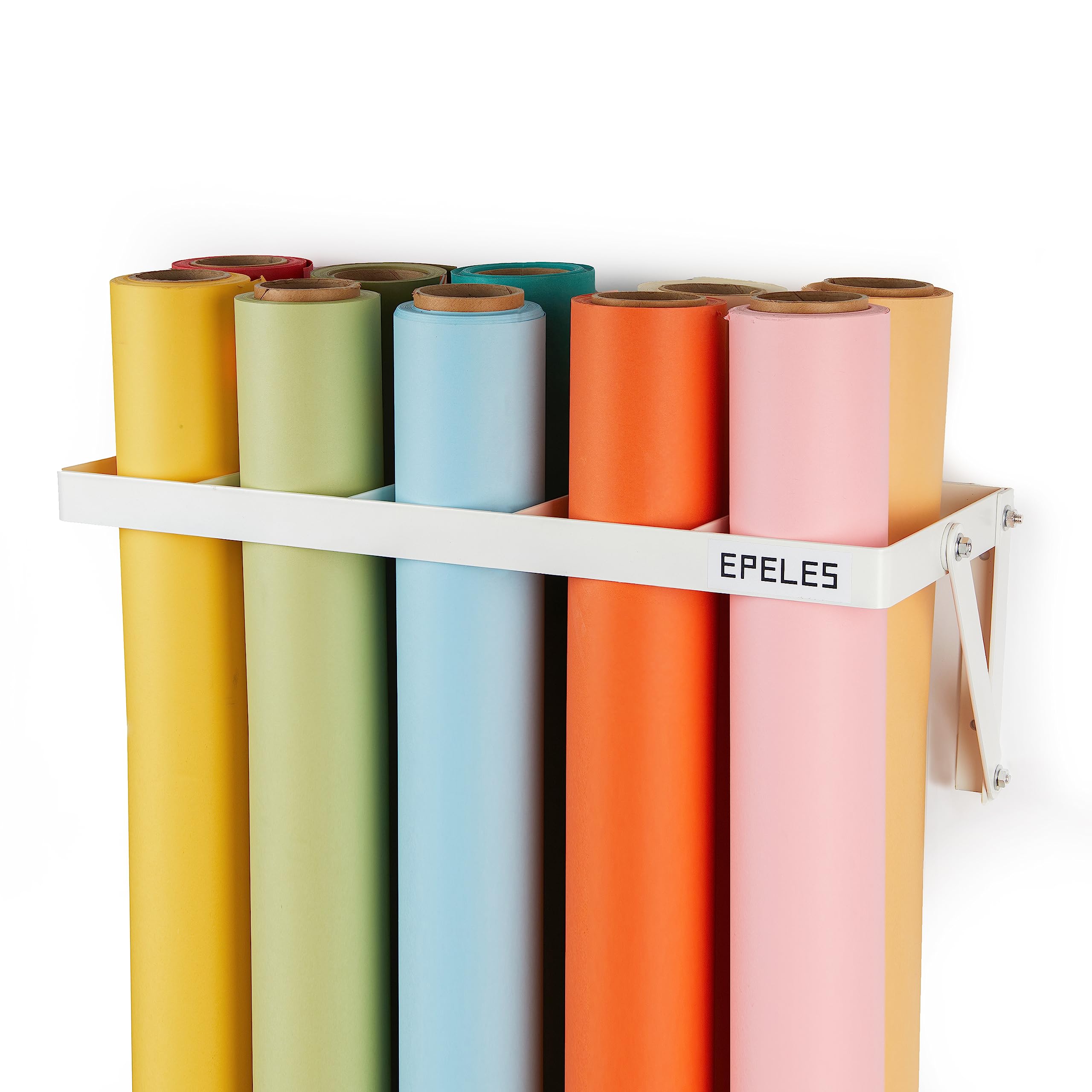 Epeles Backdrop Storage Rack Photography Background Organizer (Matte White)