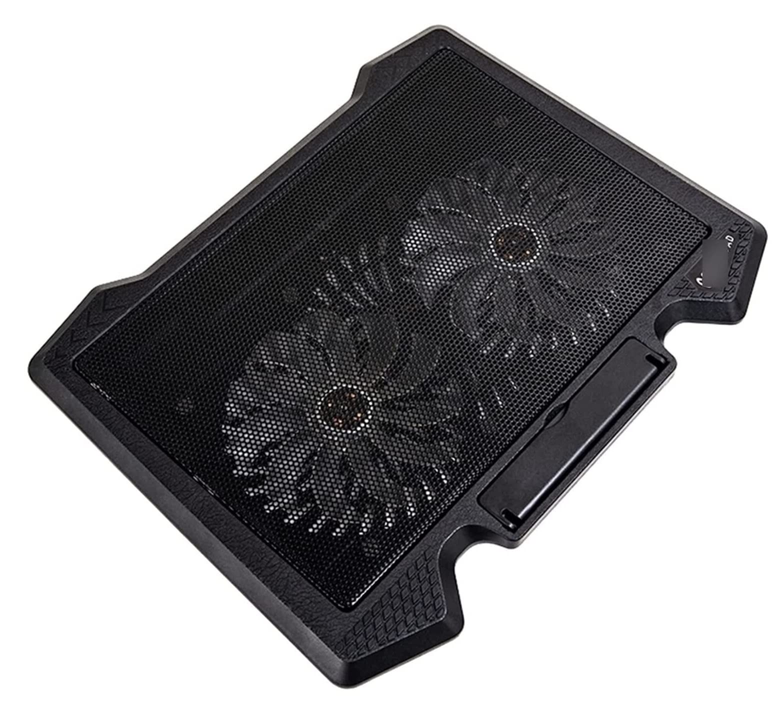 Chłodnica do Laptopa Podkładka Chłodząca Do Laptopa 2 Porty USB I Dwie Podstawki Pod Wentylator Chłodzący Stojak Na Notebooka 12-17 Cali Stojak na laptopa,Wentylowany