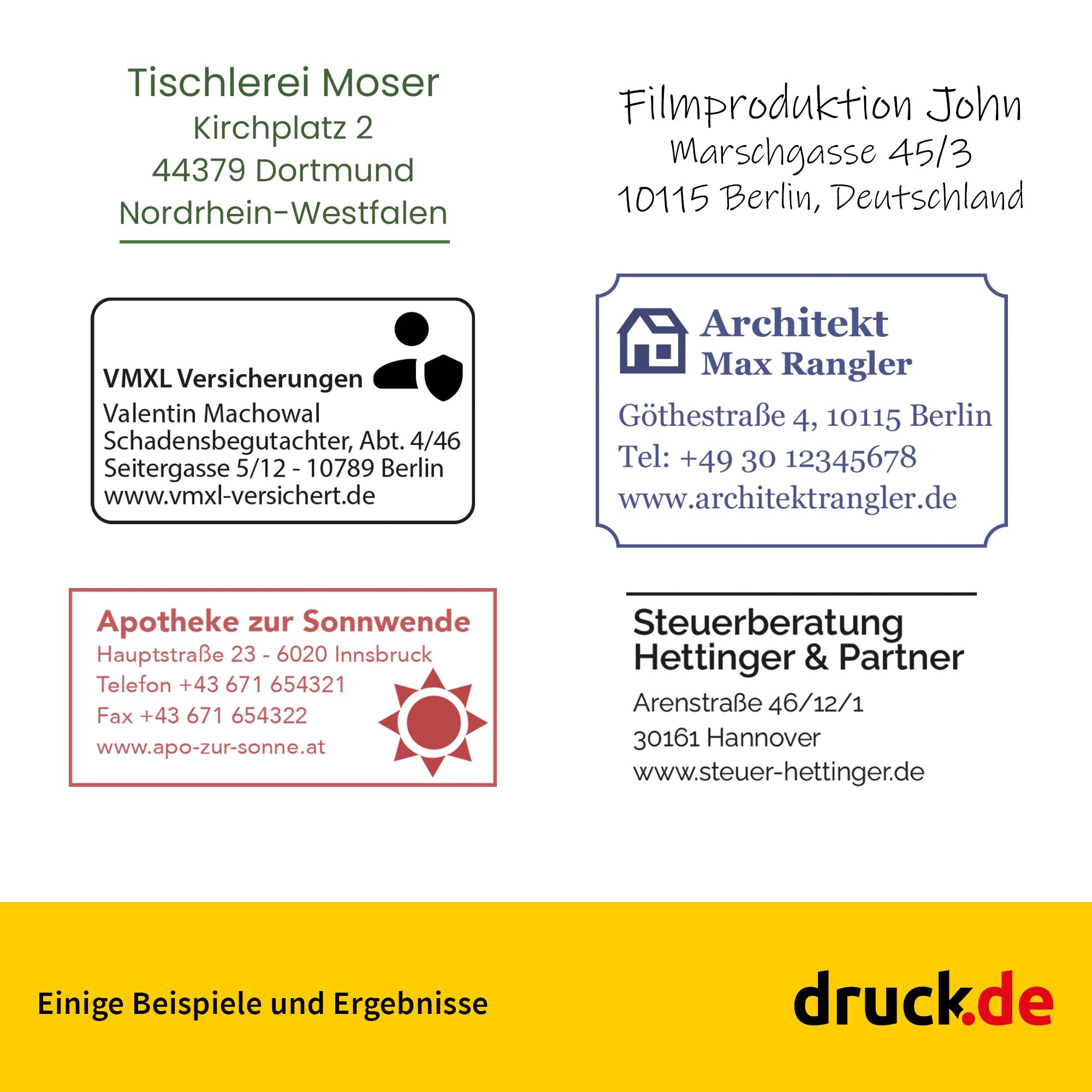 Trodat Professional 5206 Firmenstempel 56x33mm - 5 Zeilen | Trodat Professional 5206 Firmenstempel, 56x33mm, personalisierbar mit Text und Logo, Adressstempel, Firmenstempel