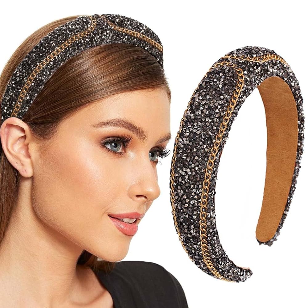 ヘアアクセサリー [BlackMuse] crystal jewely hairband Amazon.com : Firuilo Rhinestone Headband Sparkly Crystal
