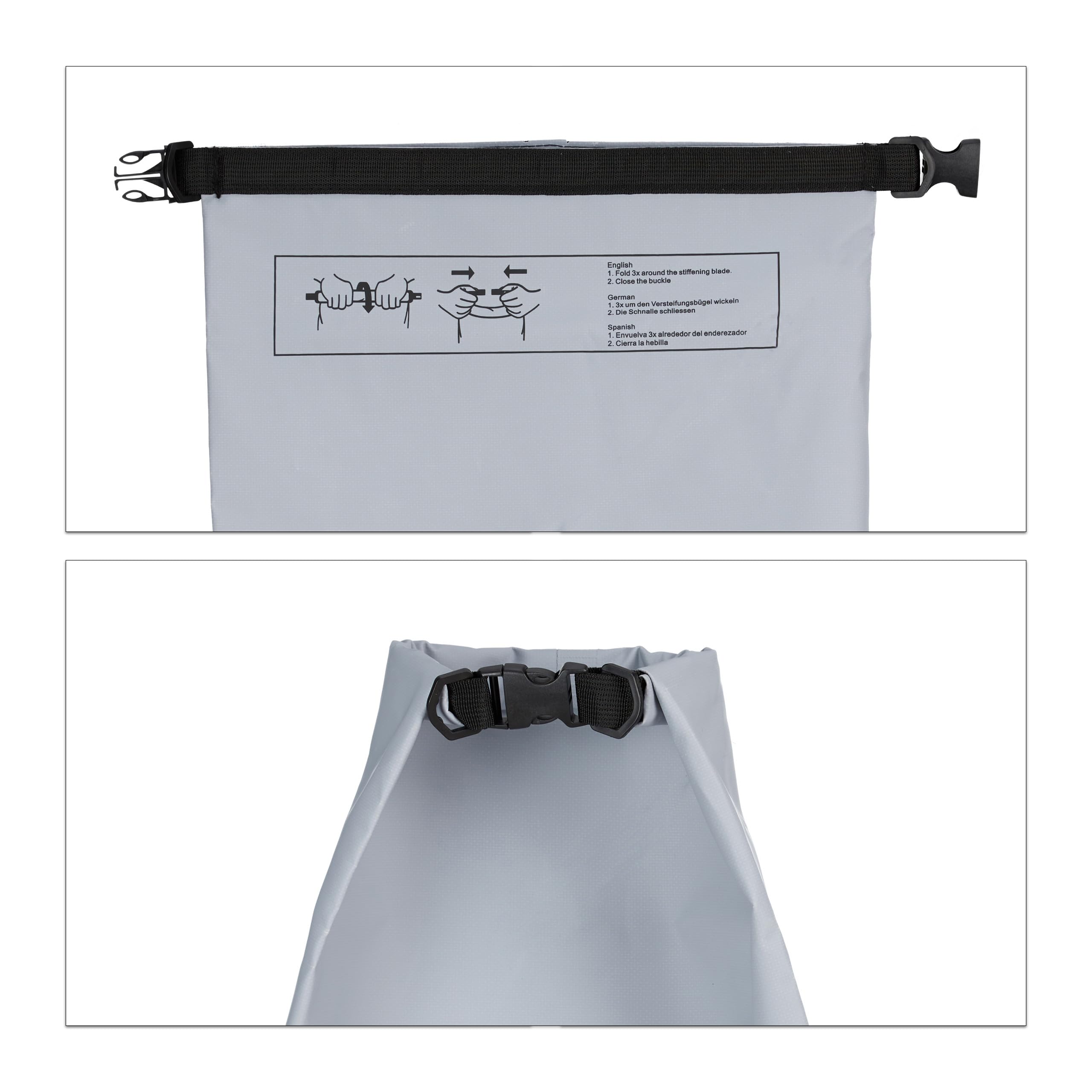 Relaxdays Sac étanche Ocean Pack 30 litres léger compact extérieur kayak ski sport voile snowboard