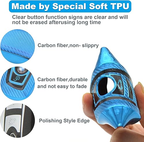 Miniatura 5 de Funda para llavero BMW, funda para llavero para 1, 3, 4, 5, 6, 7, serie X3, X4, M5, M6, GT3, GT5, llave de control remoto