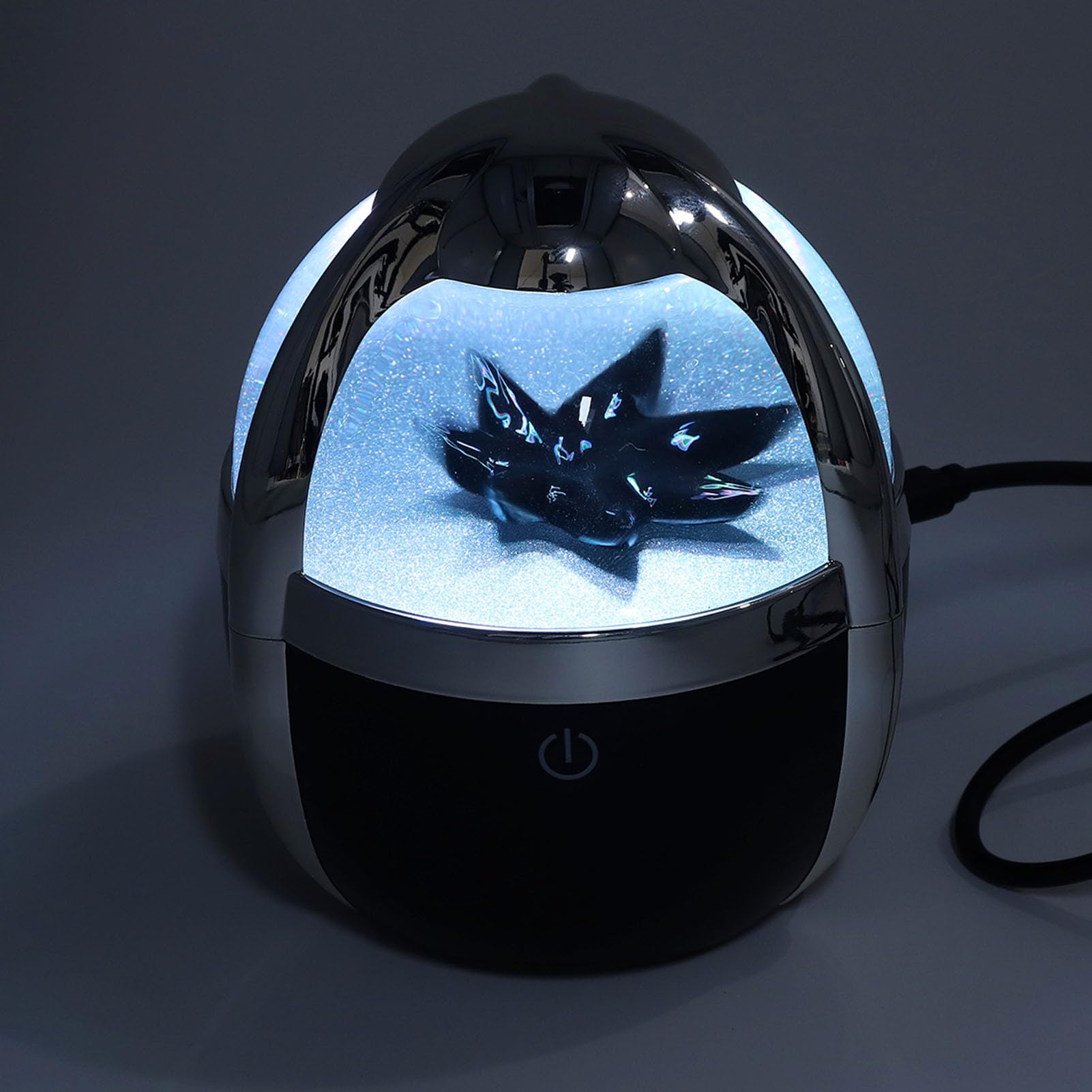 Ferrofluid Music Visualizer, Bunte Tragbare Flüssigkeits-Lautsprecherlampe, 2200 MAh Ferrofluid-Anzeigelampe, für Tisch, Schlafzimmer, Büro