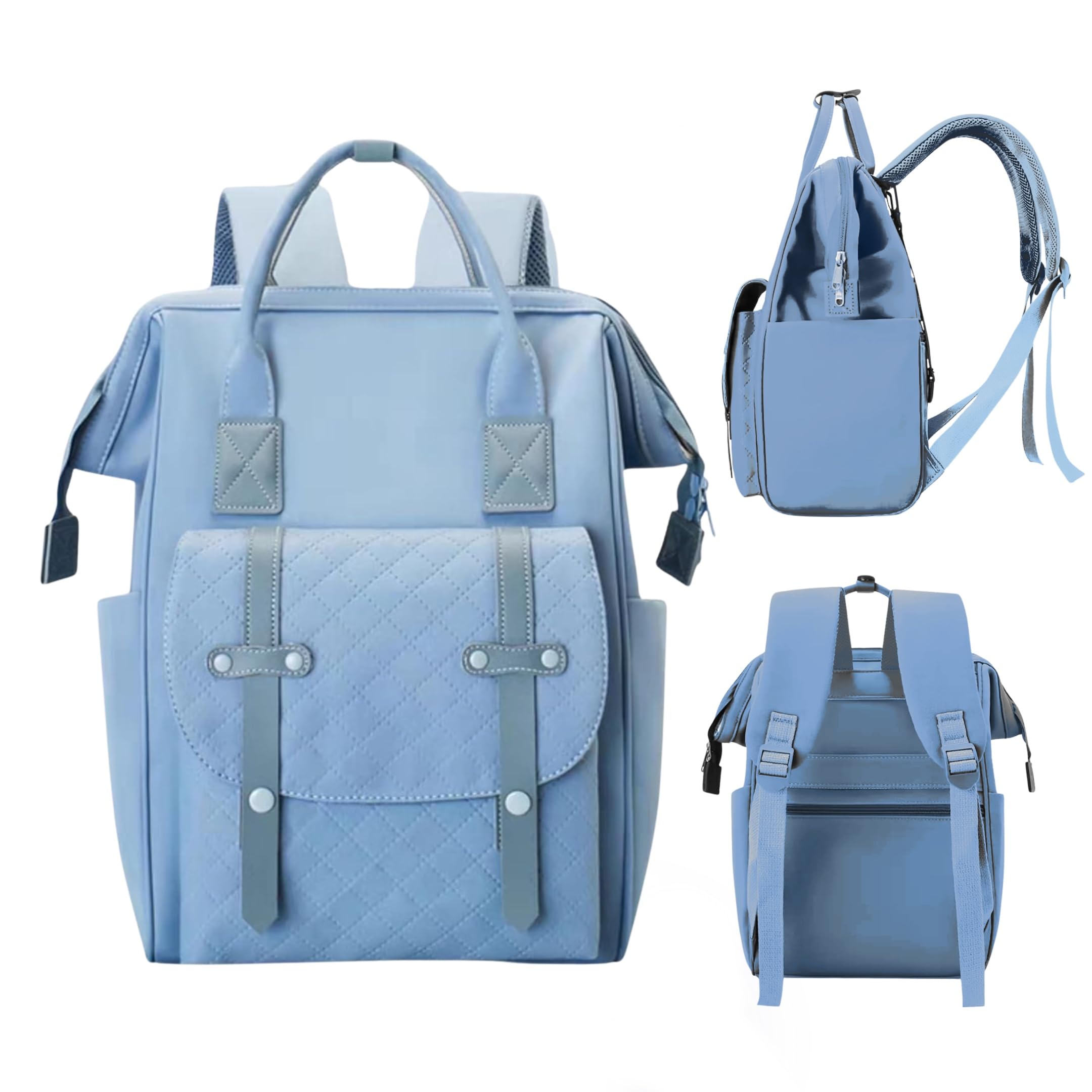 OBABY Baby Diaper Bag spacious/multi-pocket/diaper backpack/fashionable/waterproof/large capacity/durable/Maternity Backpack Cum Tote bag Spacious to Easily Organise Baby Essentials.-image-43