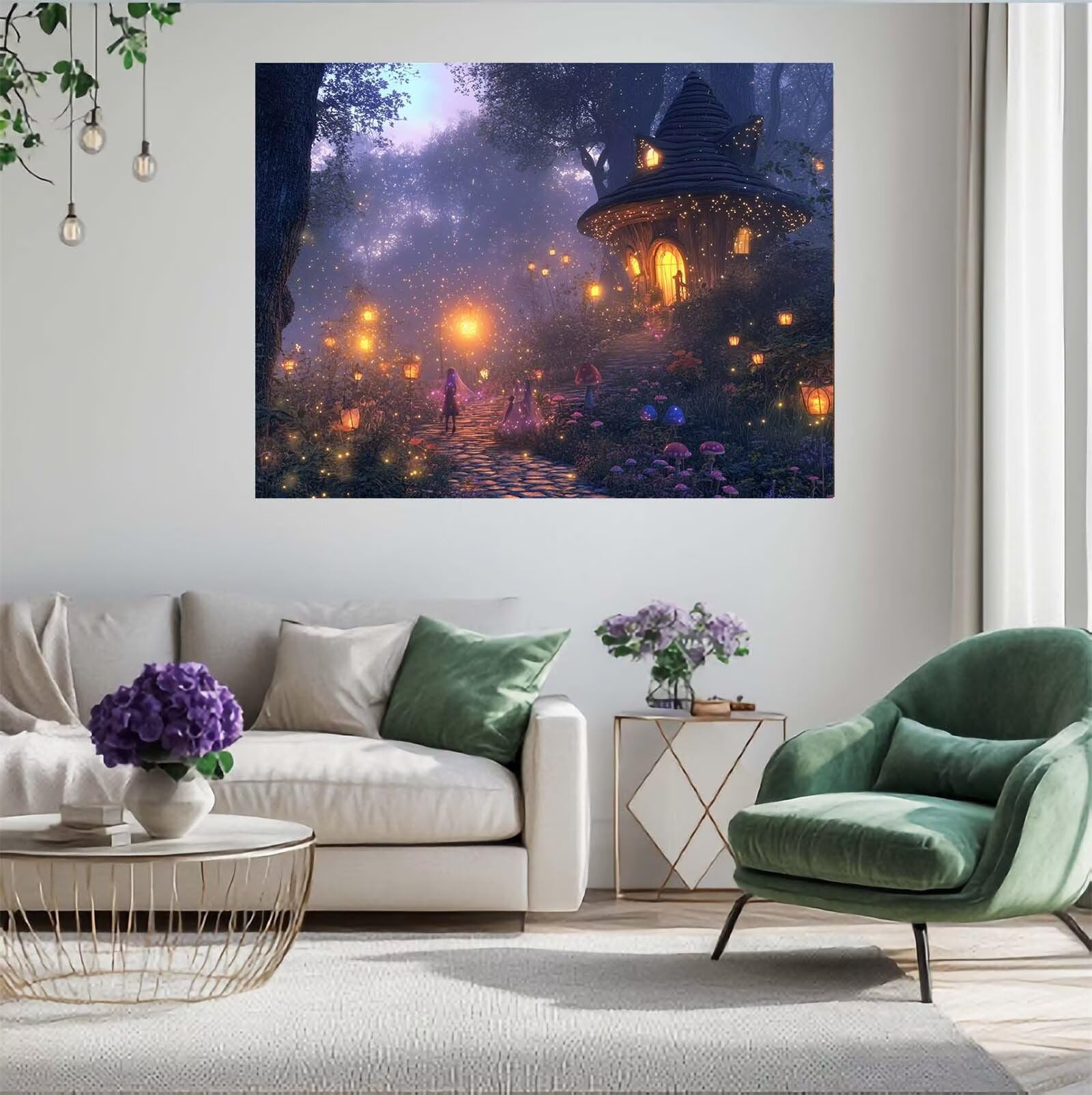 Forêt Puzzle 1000 Pièces Adultes Puzzle Paysage Motif Design avec Emballage Cadeau pour Cadeau Femme, Activité Familiale Stimulante Débutants pour Decoration Chambre Murale Maison 75 x 50 cm -76Y
