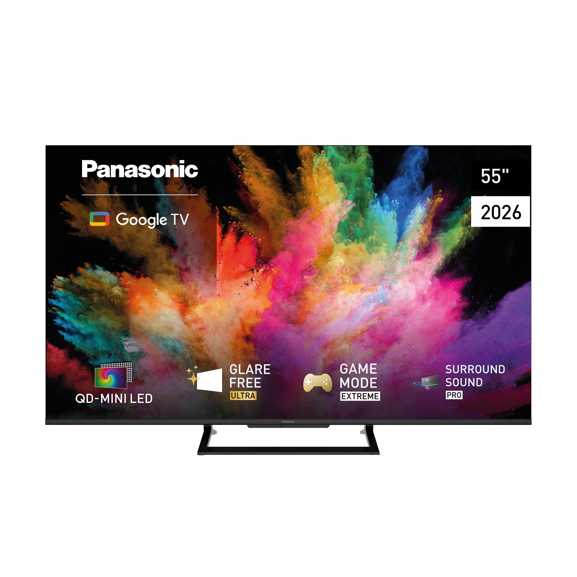 Panasonic TN-55W92C, 4K QD-Mini LED, Glare Free Ultra, Google TV, Smart TV