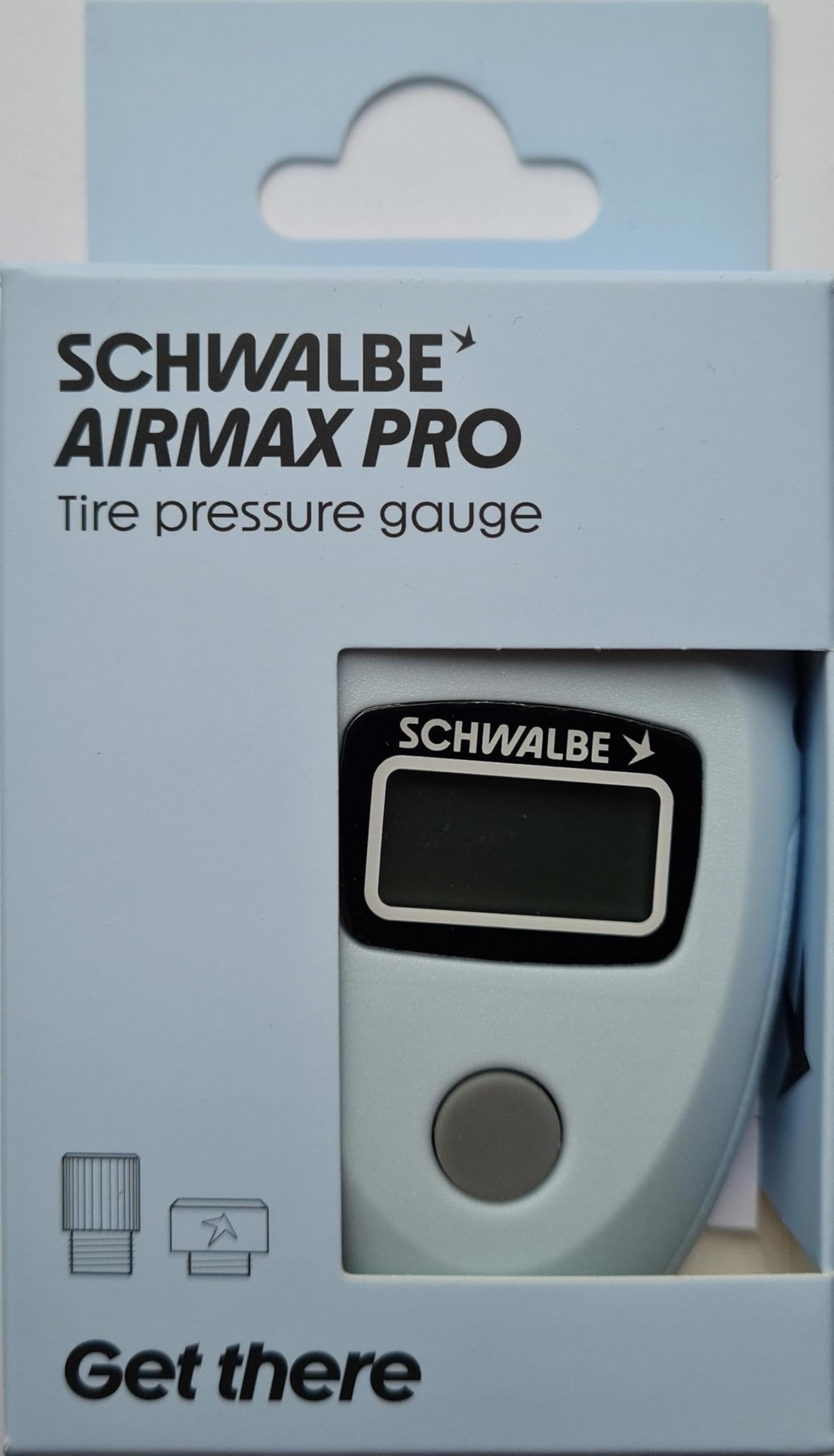 Schwalbe Airmax Pro Air Pressure Gauge, azul claro, talla única