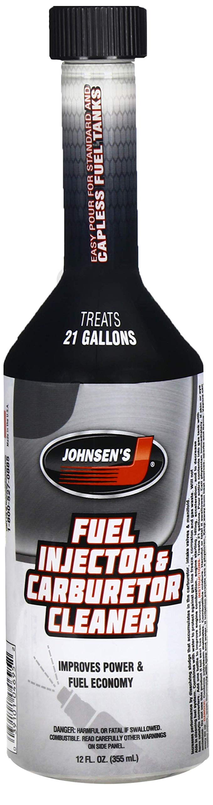 Johnsen's 4695 Fuel Injector and Carburetor Cleaner - 12 oz.