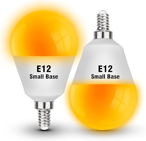 E12 Amber Sleep Bulbs 1800K 2pk