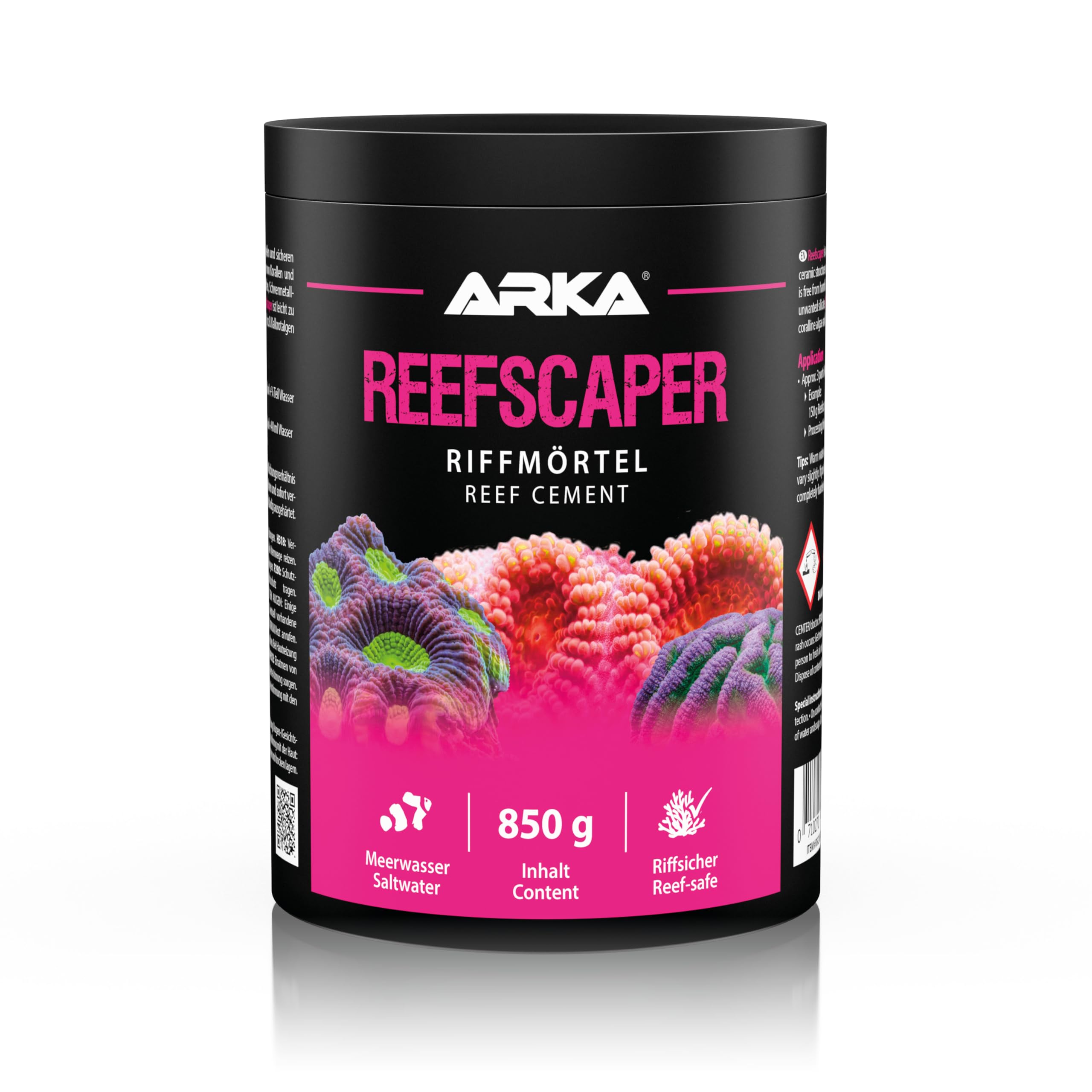 ARKA - Reefscaper | reef mortar, coral glue, perfect for fixing reef superstructures, corals and offshoots in any marine aquarium. | Content: 1000ml / 1000g