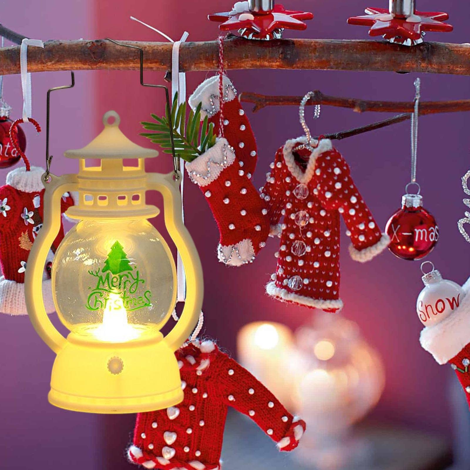 Tabletop Lanterns For Christmas Christmas Candle Lantern Decorative