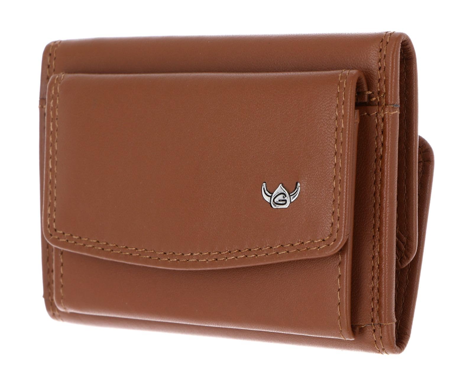 Golden Head Polo RFID Protect Petite Billfold Coin Wallet Black, koniak, Einheitsgröße, Klasyczny i elegancki