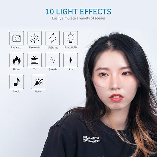 Vista 7 de FEELWORLD FL225B 2700K ~ 6500K Luz de estudio de video bicolor 225W Iluminación continua CRI96+ TLCI97+ 64500lux@3.3 ft para película, transmisión