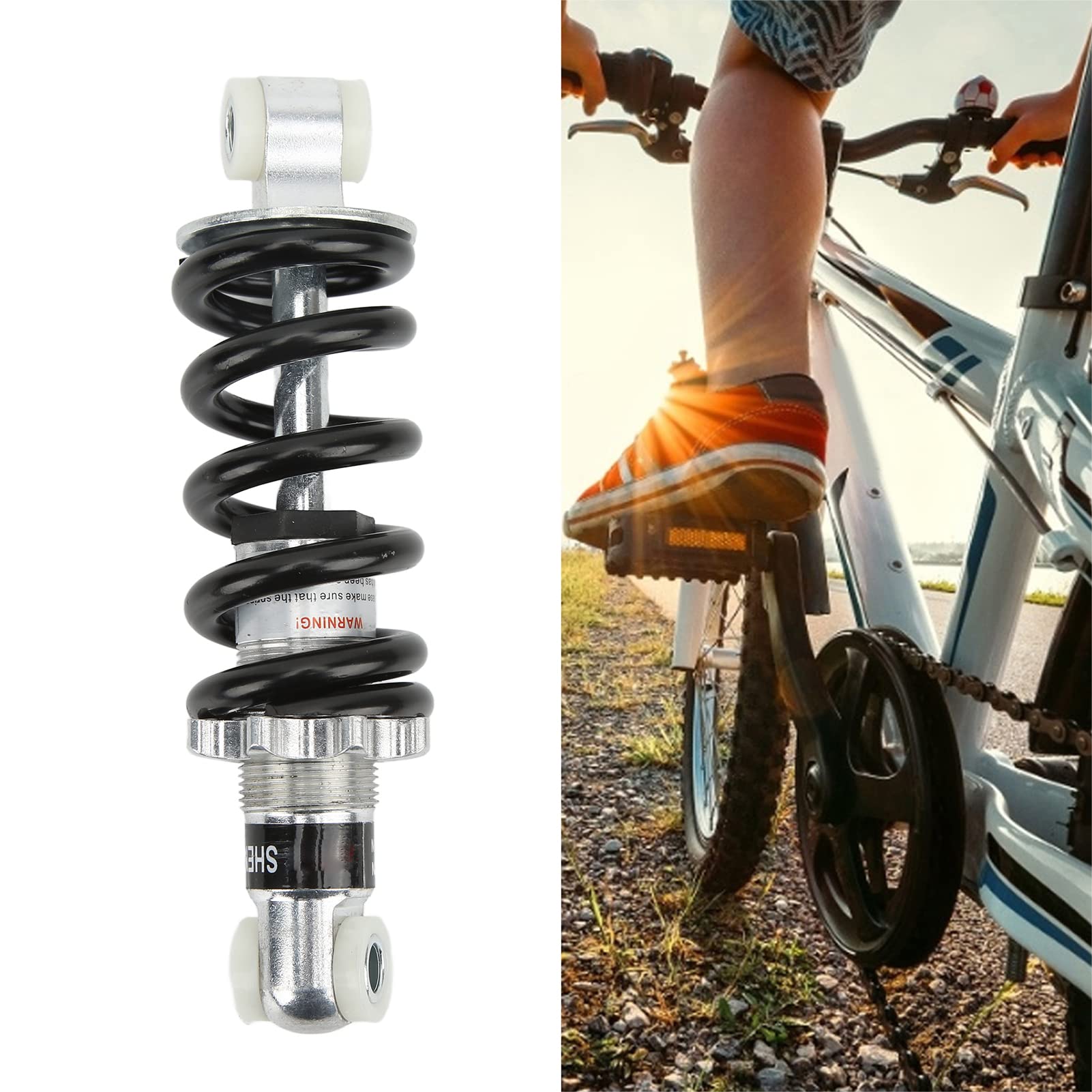 Ammortizzatore a Molla per Bicicletta, 150mm 750Lbs MTB Mountain Bike Ammortizzatore Posteriore Molla Elicoidale Mountain Wheel Chair Ammortizzatore di Sospensione della Bici