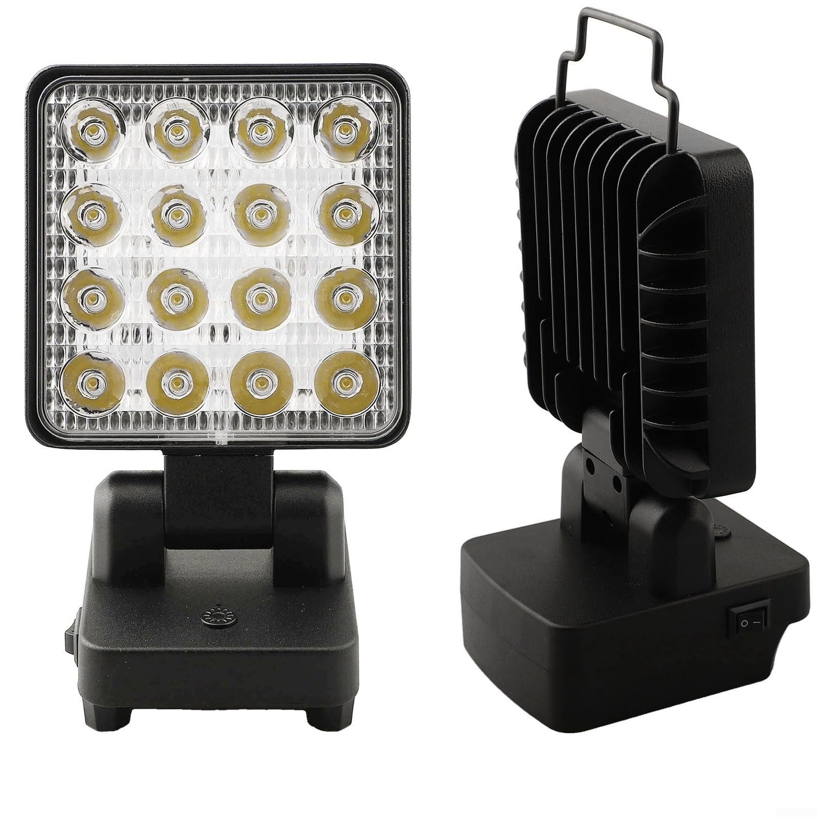 Lampe de poche LED sans fil pour batterie 18 V 20 V BL1518 BL2018 PCC680L FMC680L Tête réglable à 90 degrés 1200 lm pour camping atelier