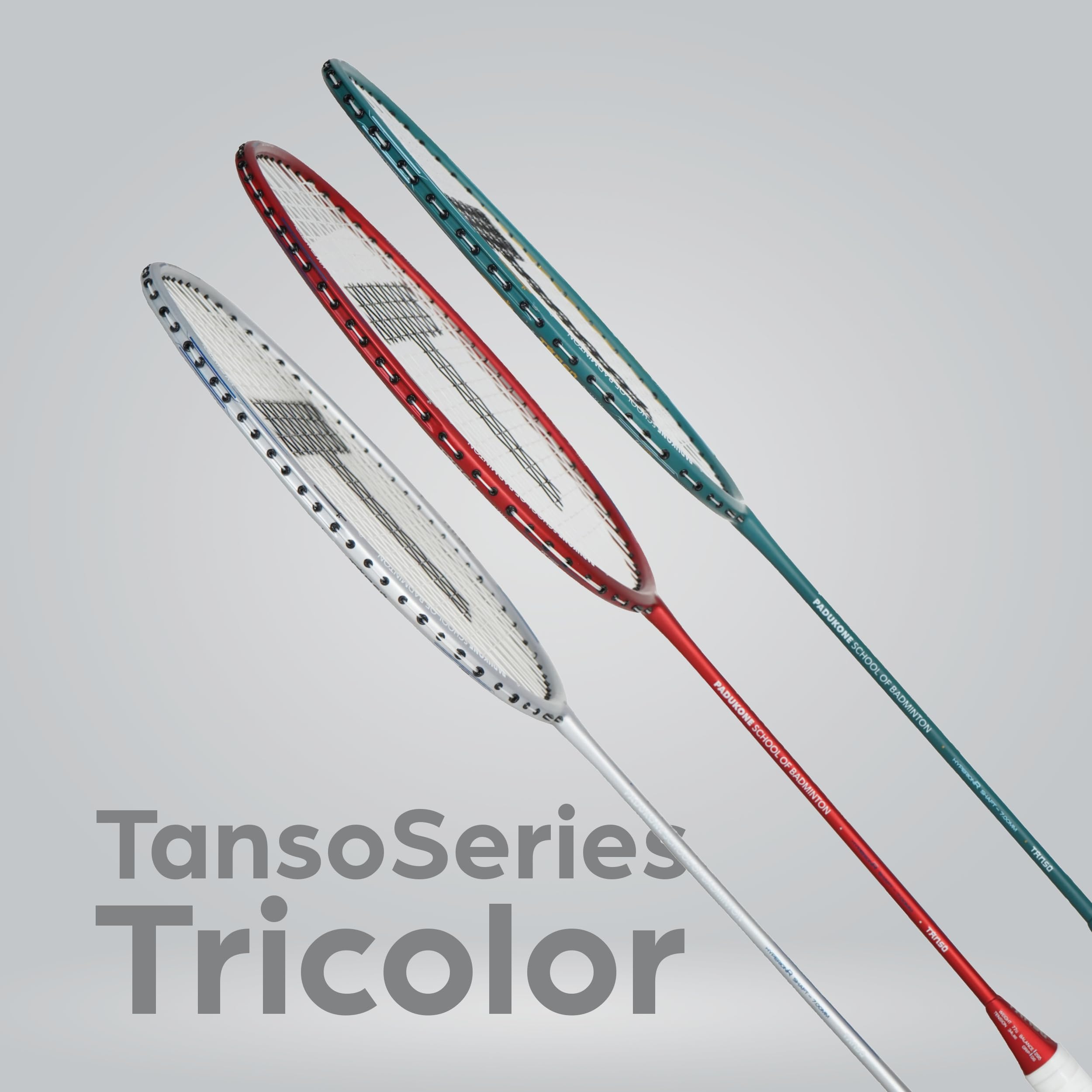 TANSO Raion SS Strung Badminton Racket (34 Lbs Tension, Recommended by Padukone School of Badminton, 77 Grams Ultra Light Weight Full Carbon Fiber with Premium Strings and Full Racquet Cover) 2