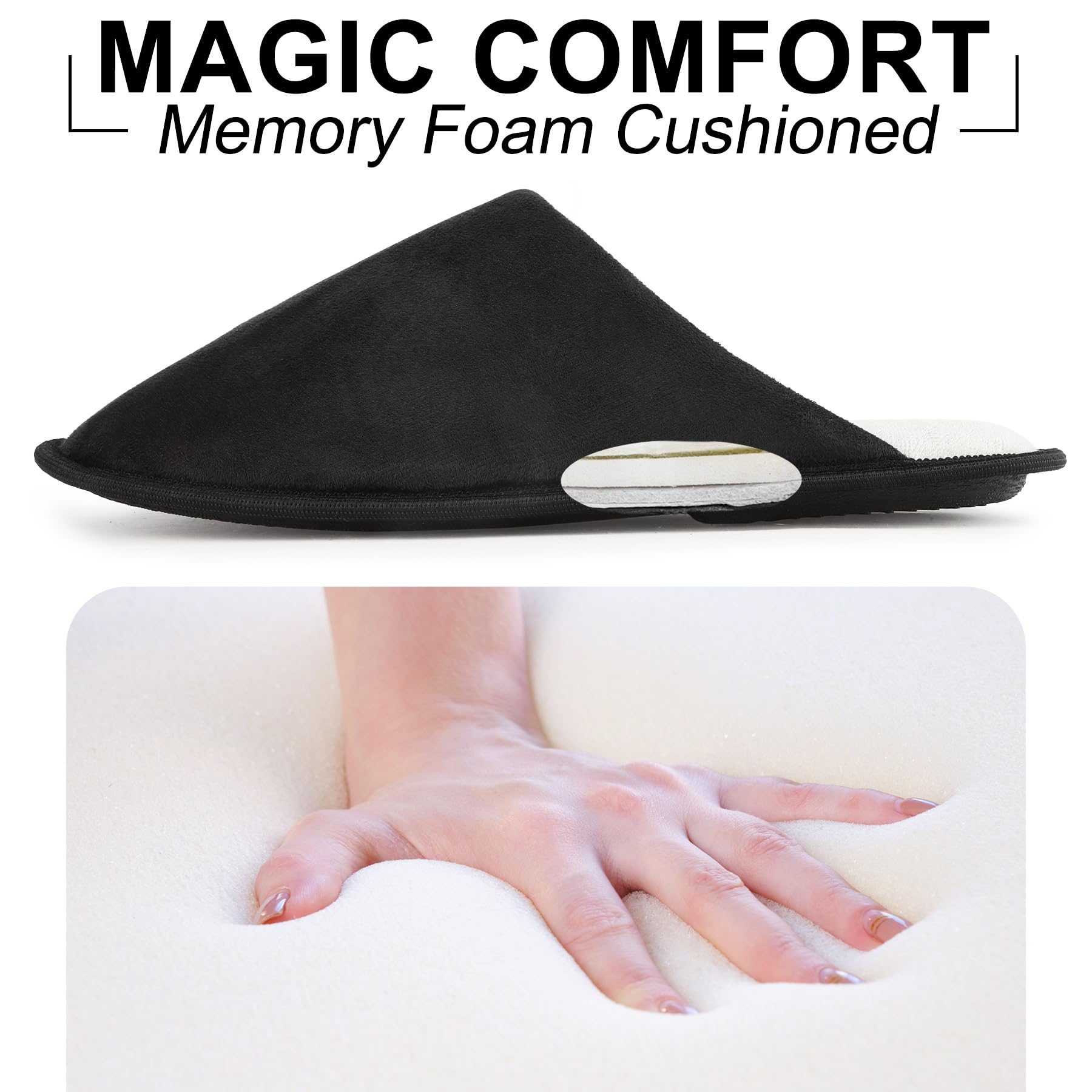 riemot Pantofole Uomo Ciabatte Invernali Inverno Casa Morbida Autunno Inverno Memoria Schiuma Pavimento Indoor Outdoor 38-47 EU