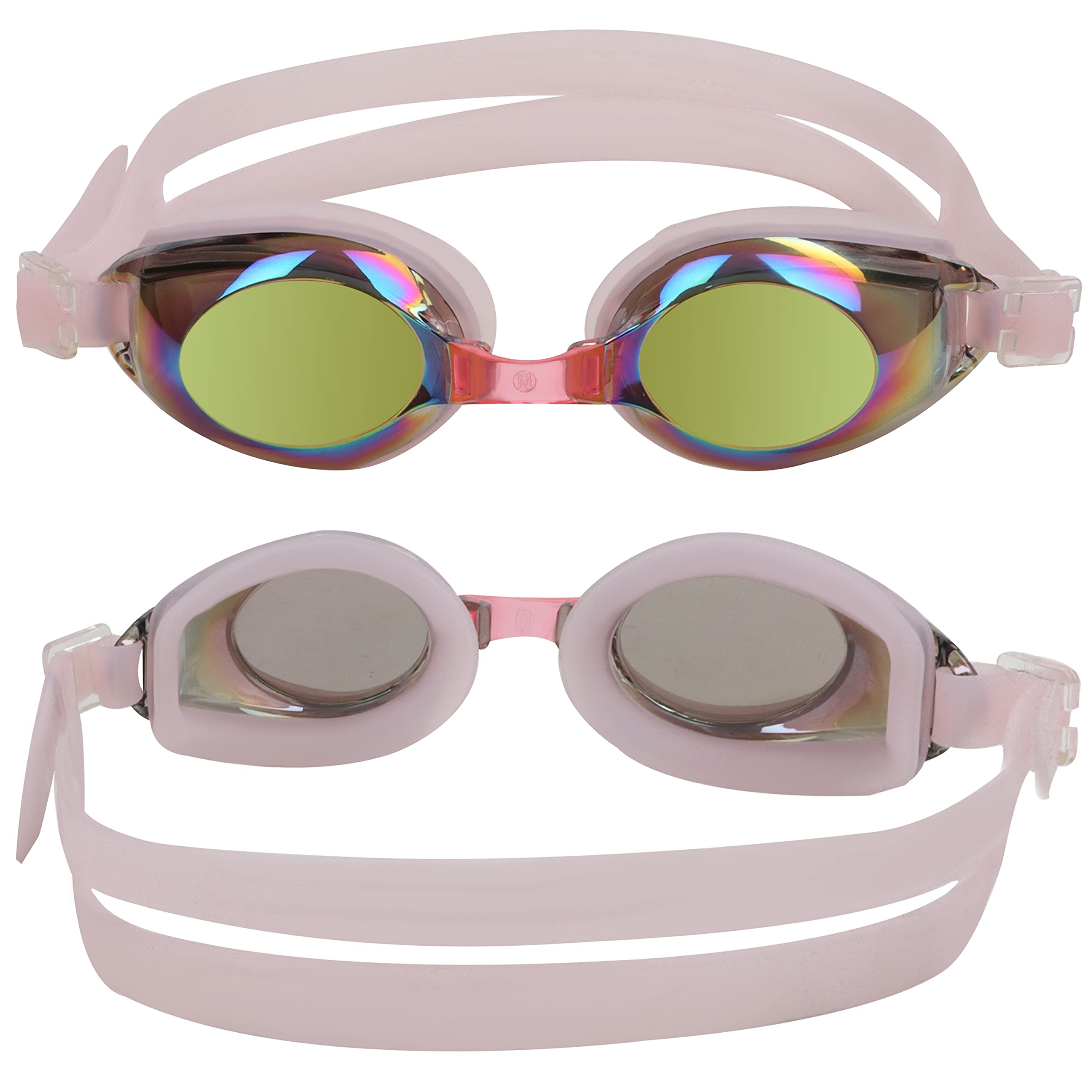 BEZZEE PRO Kids Swimming Goggles UV Protected Mirrored Goggles
