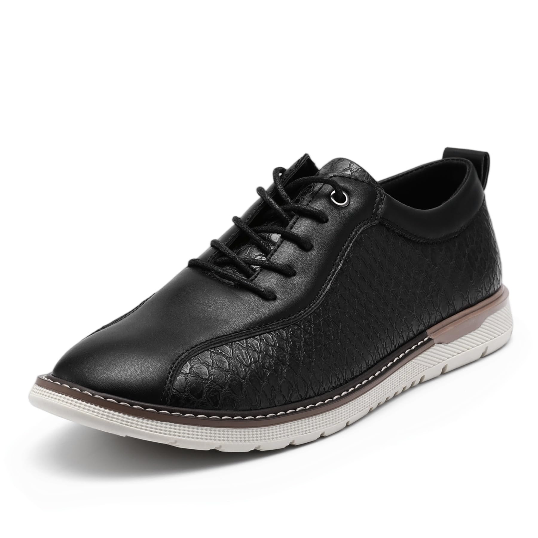 YFFUSHI Schuhe Herren Schnürschuhe Freizeit Oxford Casual Mode Lederschuhe Sportlich Halbschuhe