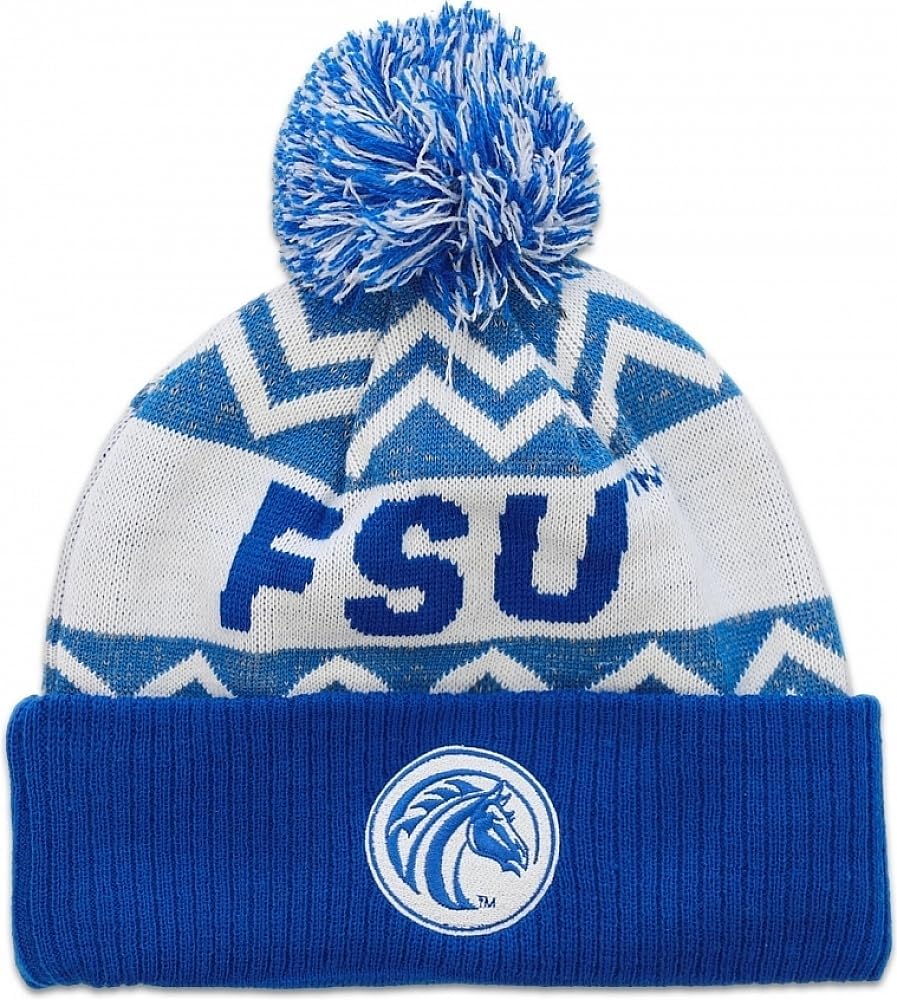 Big Boy Fayetteville State Broncos S250 Beanie with Ball [Royal Blue] - ID#2116