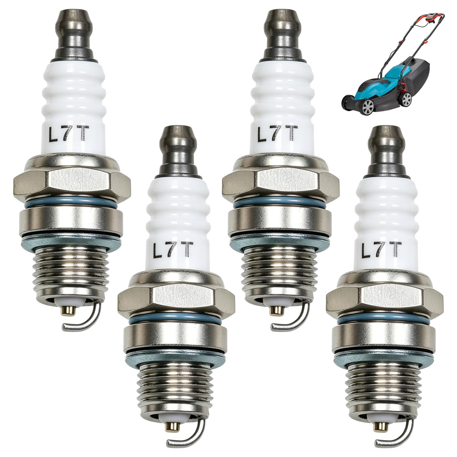 4 Pcs L7T 3-Electrode High-Performance Replacement Spark Plug Set