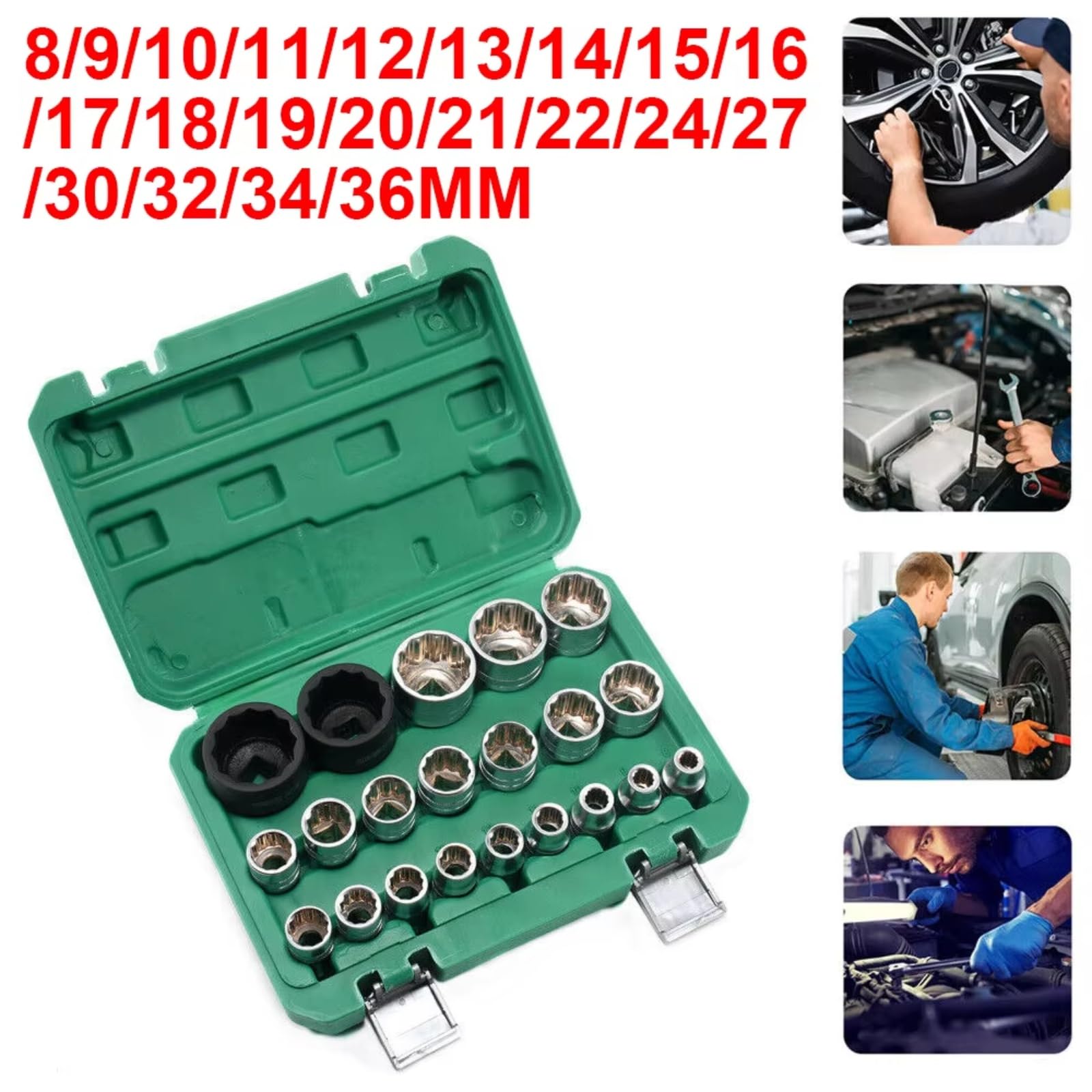 Maletín herramientas multiusos Juego Hexágono Interno 21 Uds Herramienta Trinquete Portátil Herramientas Reparación Automóviles Brazo Corto Ciruela Doce Ángulos Juego Herramientas Enchufe