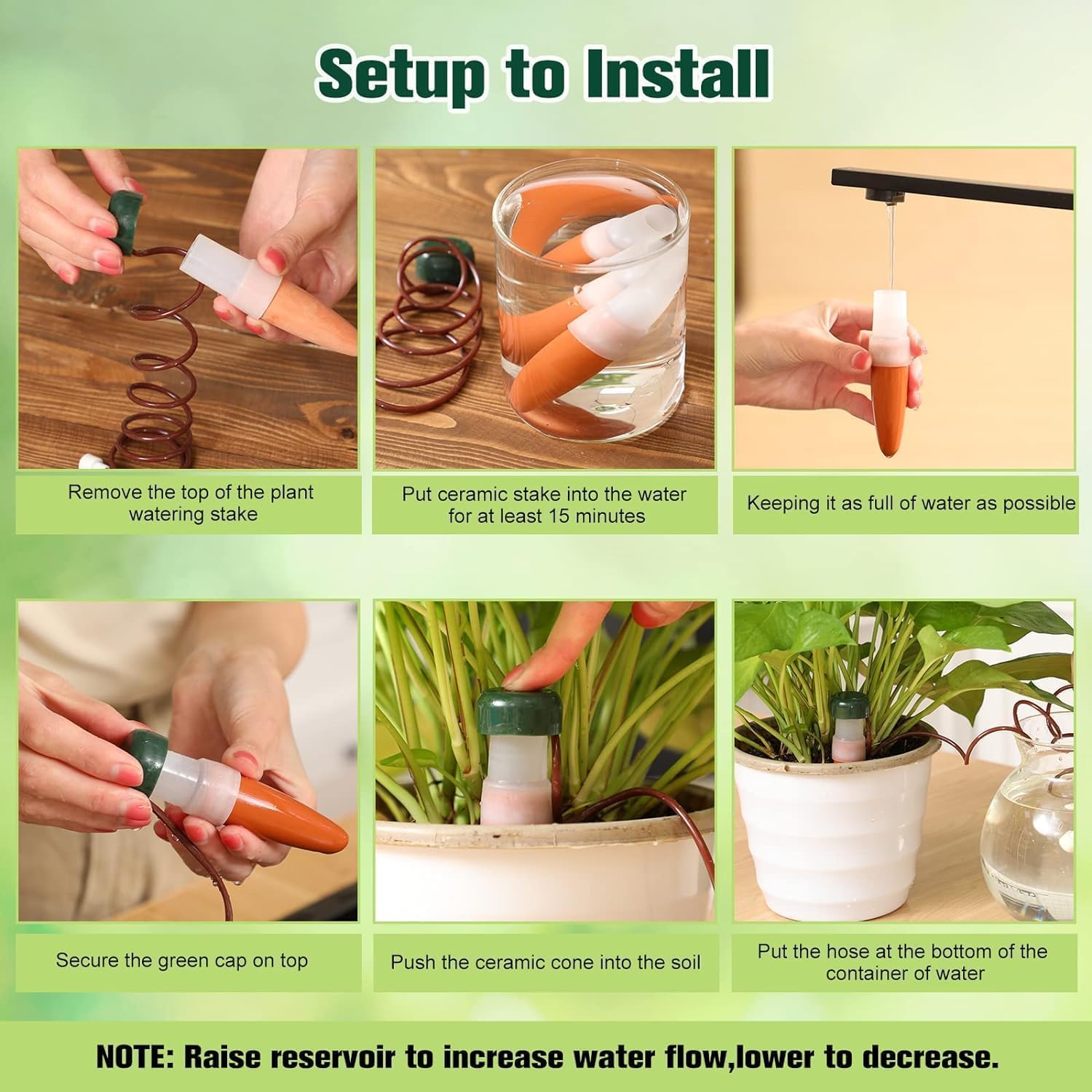 12 Stück Wasserspender für Zimmerpflanzen,Classic Bewässerungssystem,Automatische Bewässerung Zimmerpflanzen,Bewässerungssystem Balkon,Selbstbewässerung Bewässerungssystem,Pflanzenbewässerung