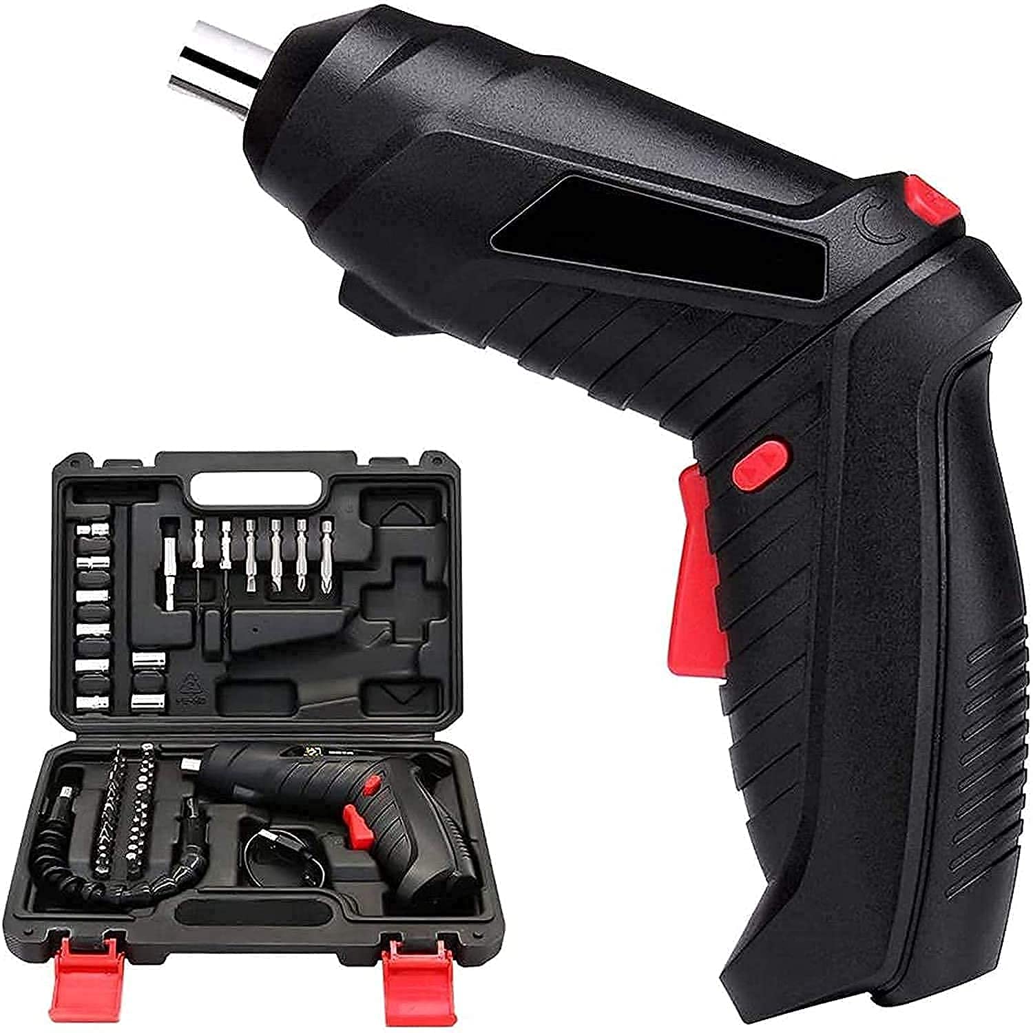 47 Pcs Electric Screwdriver Set with Drill Machine | Corded Power Screwdriver Tool Kit with Bits, Sockets & Accessories | Multipurpose DIY Repair Tool Kit for Home, Furniture & Workshop-image-23