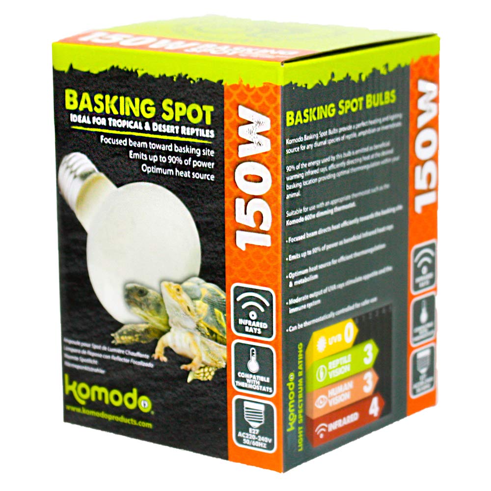 Komodo Basking Spot Lamp ES, 150 Watt, White