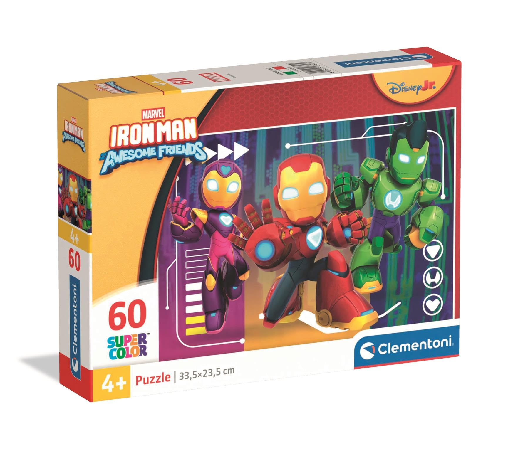Iron Man Puzzle Marvel Irom Man and His Awesome Friends 60 Piece Jigsaw