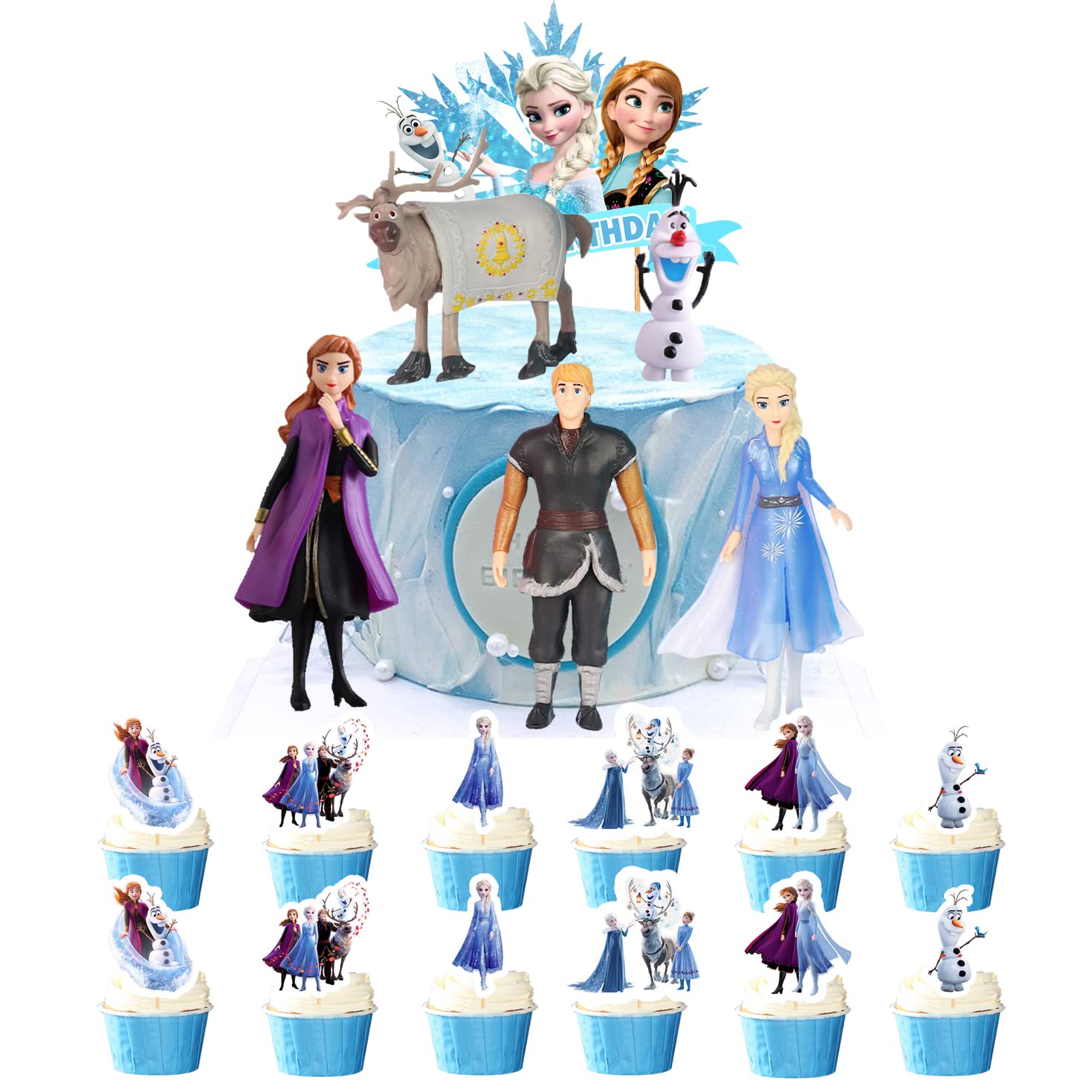 Buy Cake Toppers Frozen Mini Figures Set Tomicy Frozen Birthday Cake