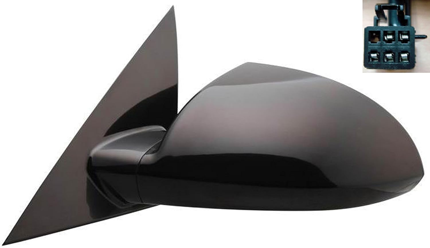 Dorman 955-1823 Driver Side Power Door Mirror - Heated Compatible with Select Chevrolet Models, Black