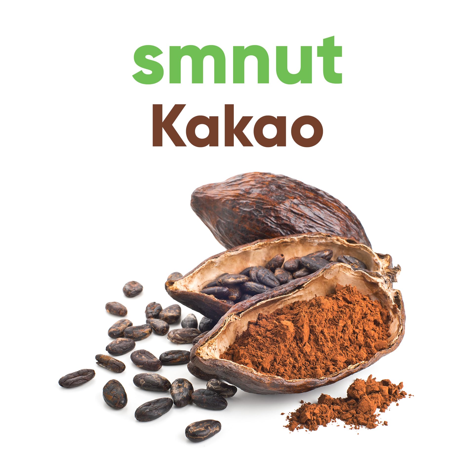 smnut protein superfood shake KAKAO KLASSIK | Bio Veganes Premium Proteinpulver | 100% Natur: Ohne Zusatz von Aromen oder Süßstoffen | Laktose- und Glutenfrei | 1000 g