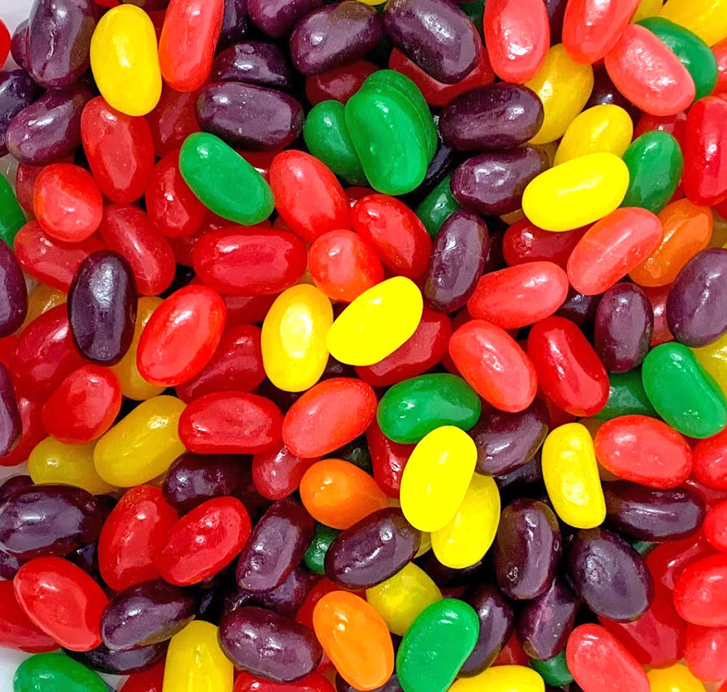 SweetGourmet Jumbo-Sized Assorted Jelly Beans, 6 Fruit Flavors Bulk Candy, 3 Pounds