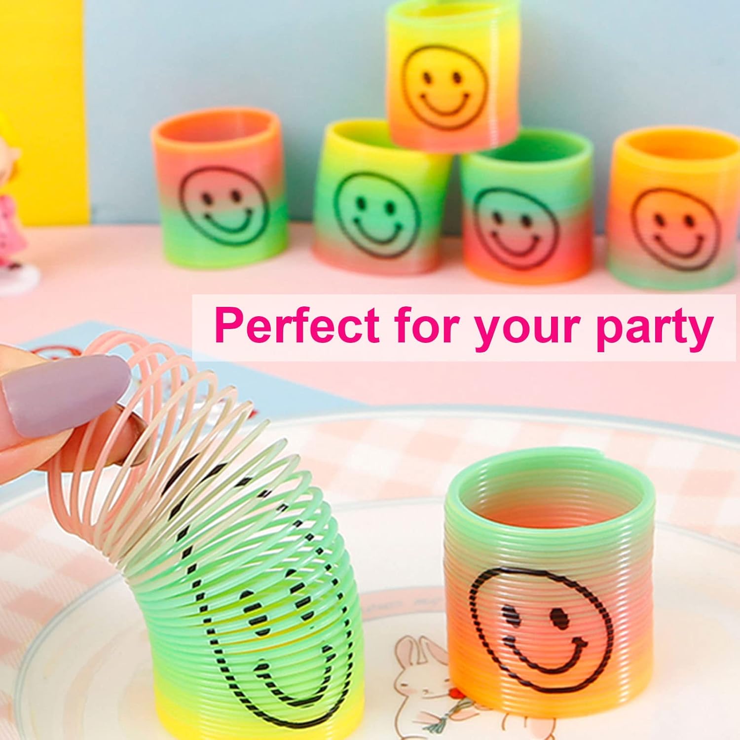 Jatidne Party Bag Fillers for Kids with Slinky, Slap Bands, Kids