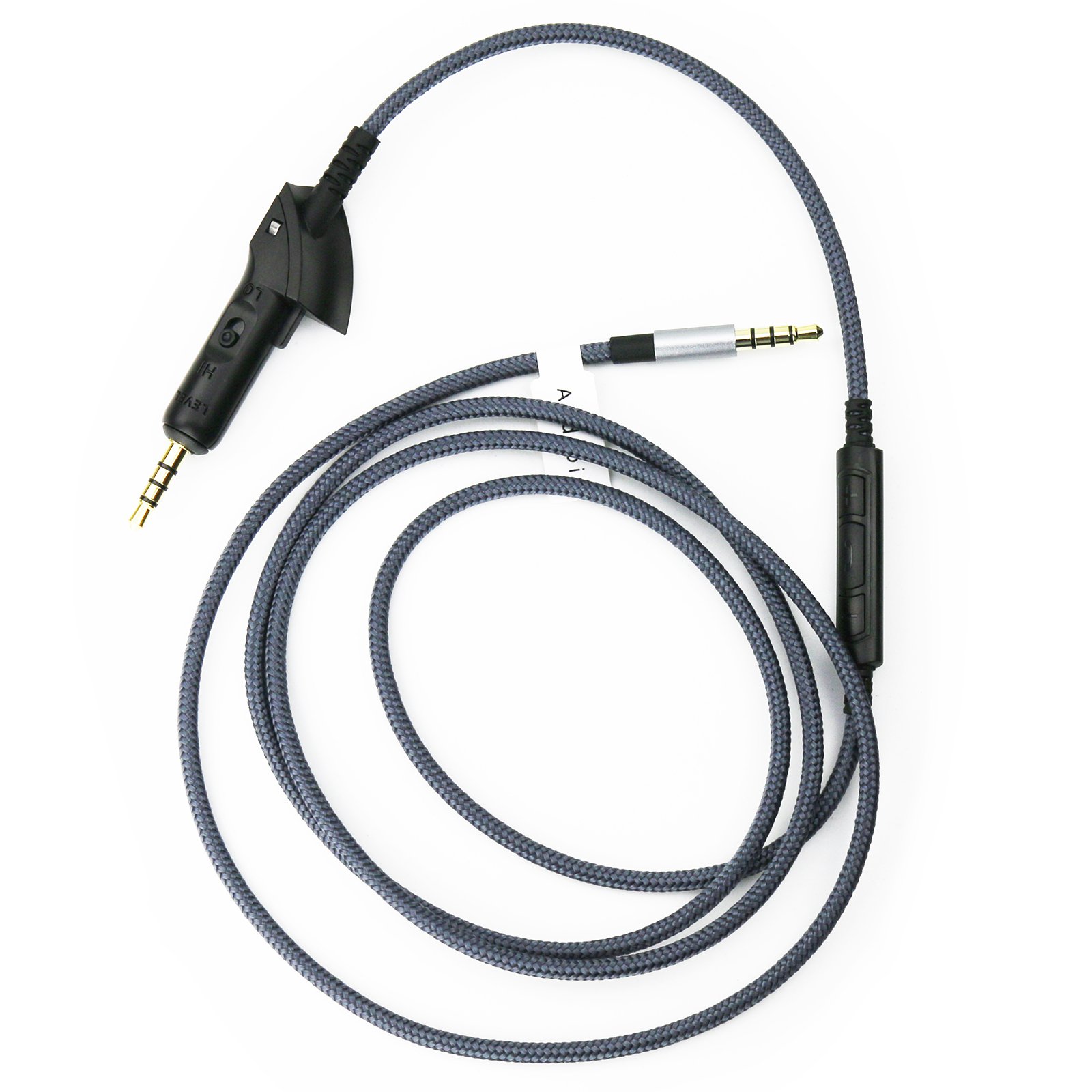 Câble audio de rechange avec micro intégré et contrôle du volume compatible avec casque Bose QC15 QuietComfort 15, compatible avec Samsung Galaxy Huawei Android