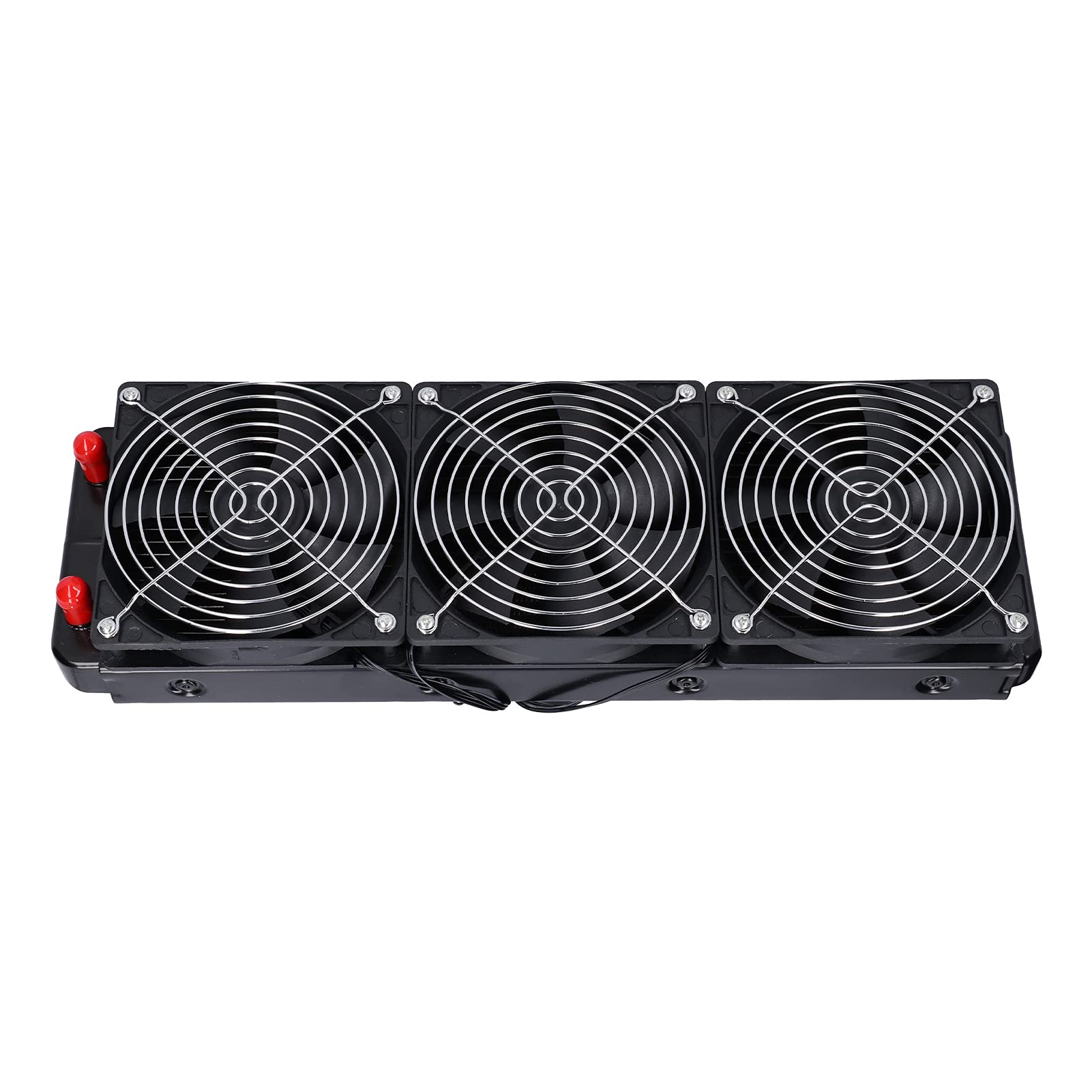 Radiador Enfriador de Agua de 360 ​​Mm con 18 Tubos, Intercambiador de Calor de Ventilador de Refrigeración Líquida de CPU de Alta Eficiencia, ABS/metal, 3 Ventiladores, Interfaz Grande de 4
