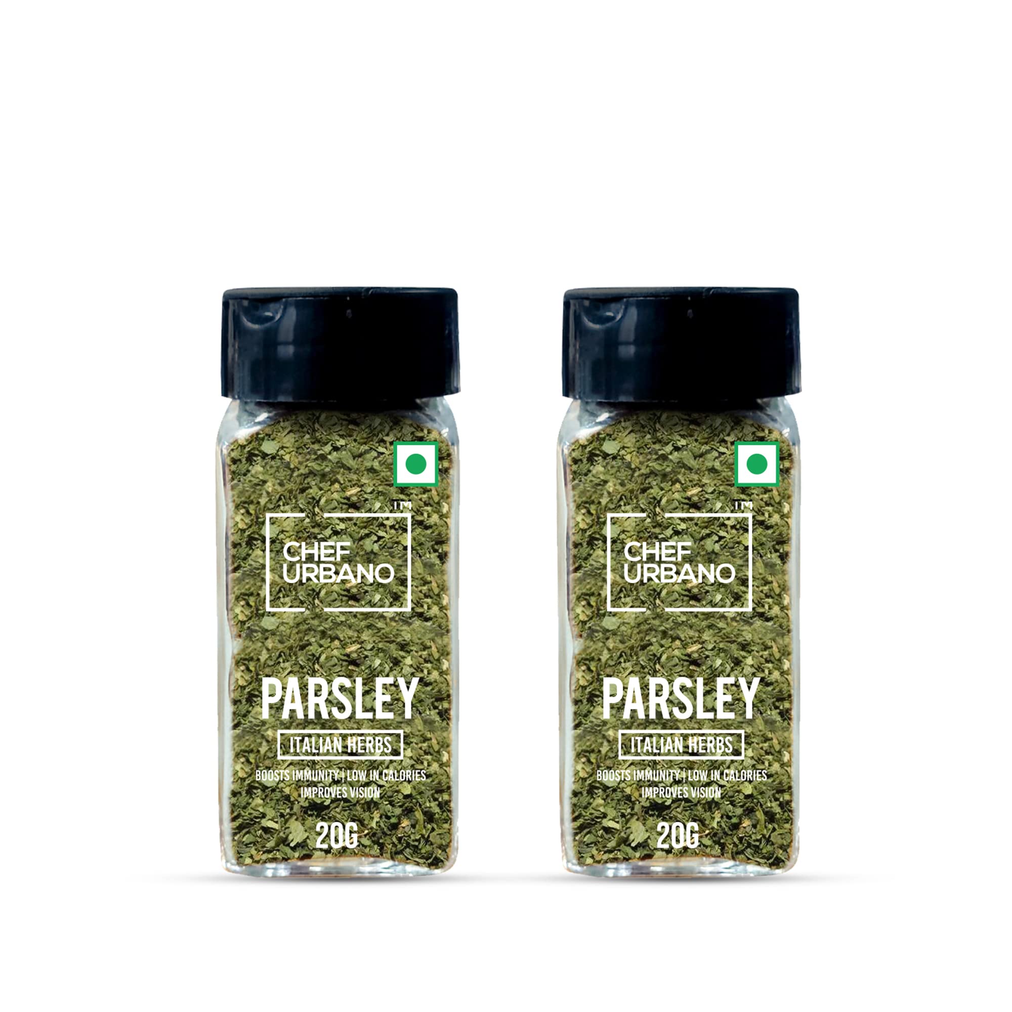 Chef Urbano Parsley Sprinkler 20 g Pack of 2 | 100% Natural | Premium Herbs and Spices | Adding Flavor to Soups, Salads, Pizza and Pasta | Flakes/Leaves | Glass Bottle (B0BS9HDM8R) Amazon Price History, Amazon Price Tracker