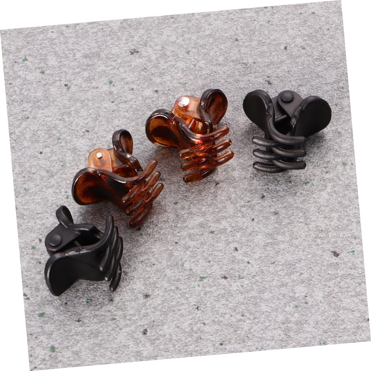 FOMIYES 192stücke Kleine Haarspangen Mini Haarklammern Für Damen Und Mädchen Schwarz Und Kaffee Haaraccessoire Für Frisuren Und Tägliche Nutzung