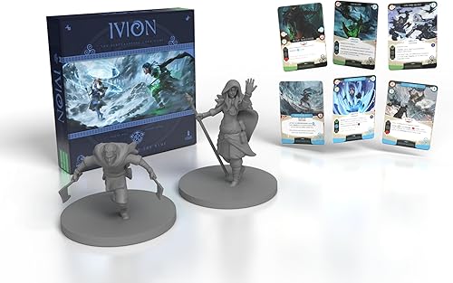 Miniatura 2 de IVION: The Rune and The Rime | APE Games | Juego de mesa | 2 jugadores | 20-60 minutos | Edades 14 + | Fantasía | Duelo de héroes | Construcción de