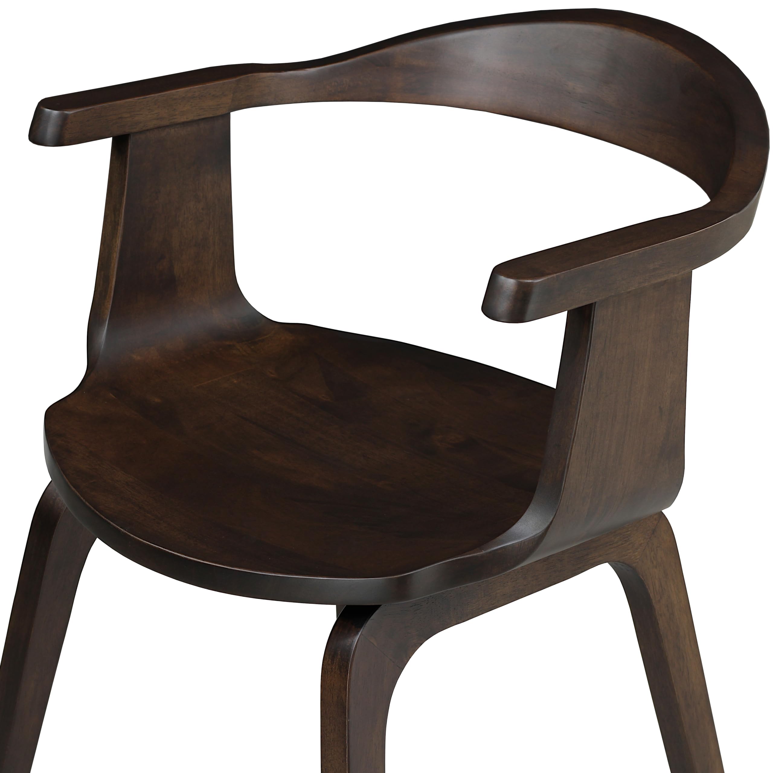 Totò Piccinni Poltroncina Sedia TICINO completamente in pregiato legno massello durevole (Noce, 1)